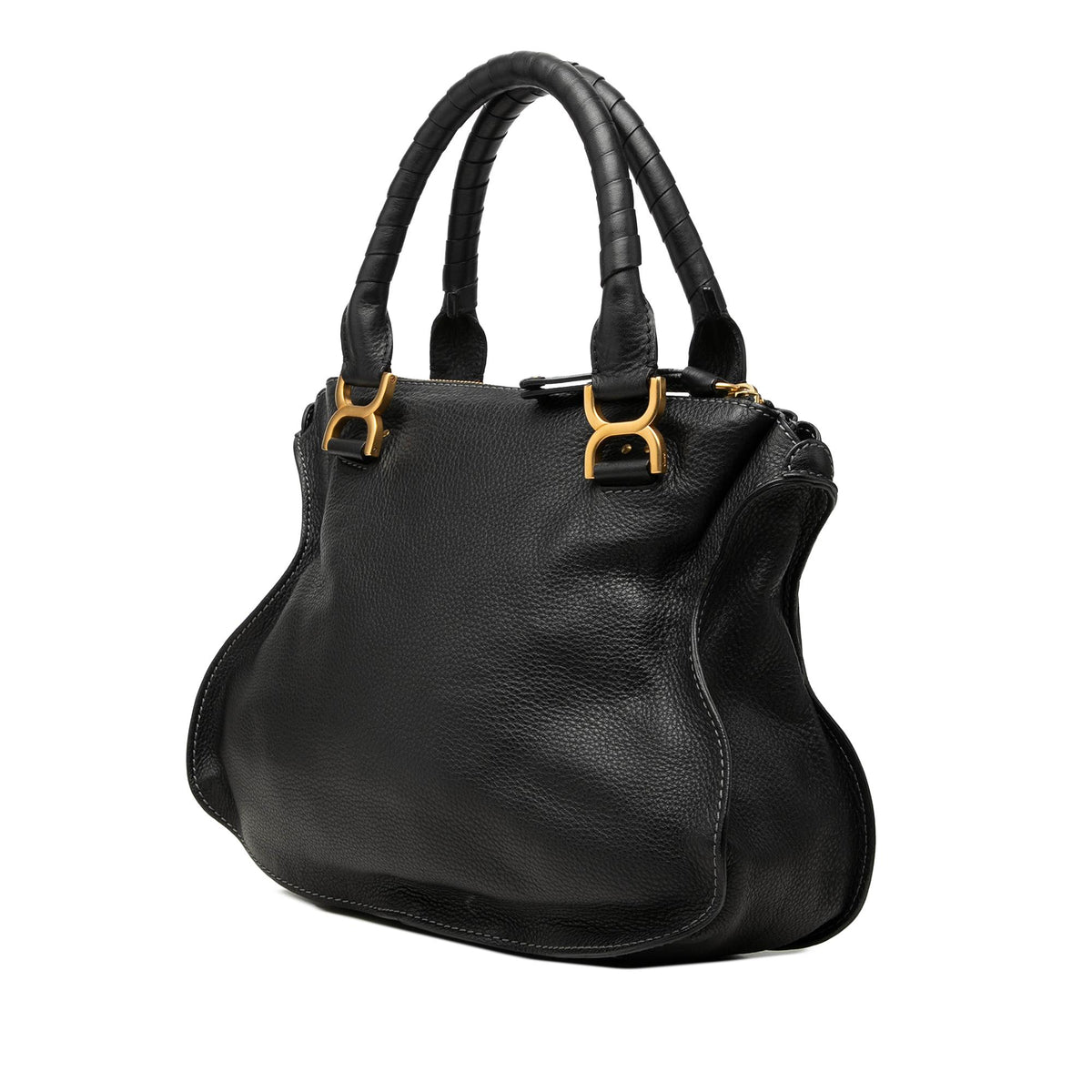 Chloe Medium Grained Leather Marcie Satchel