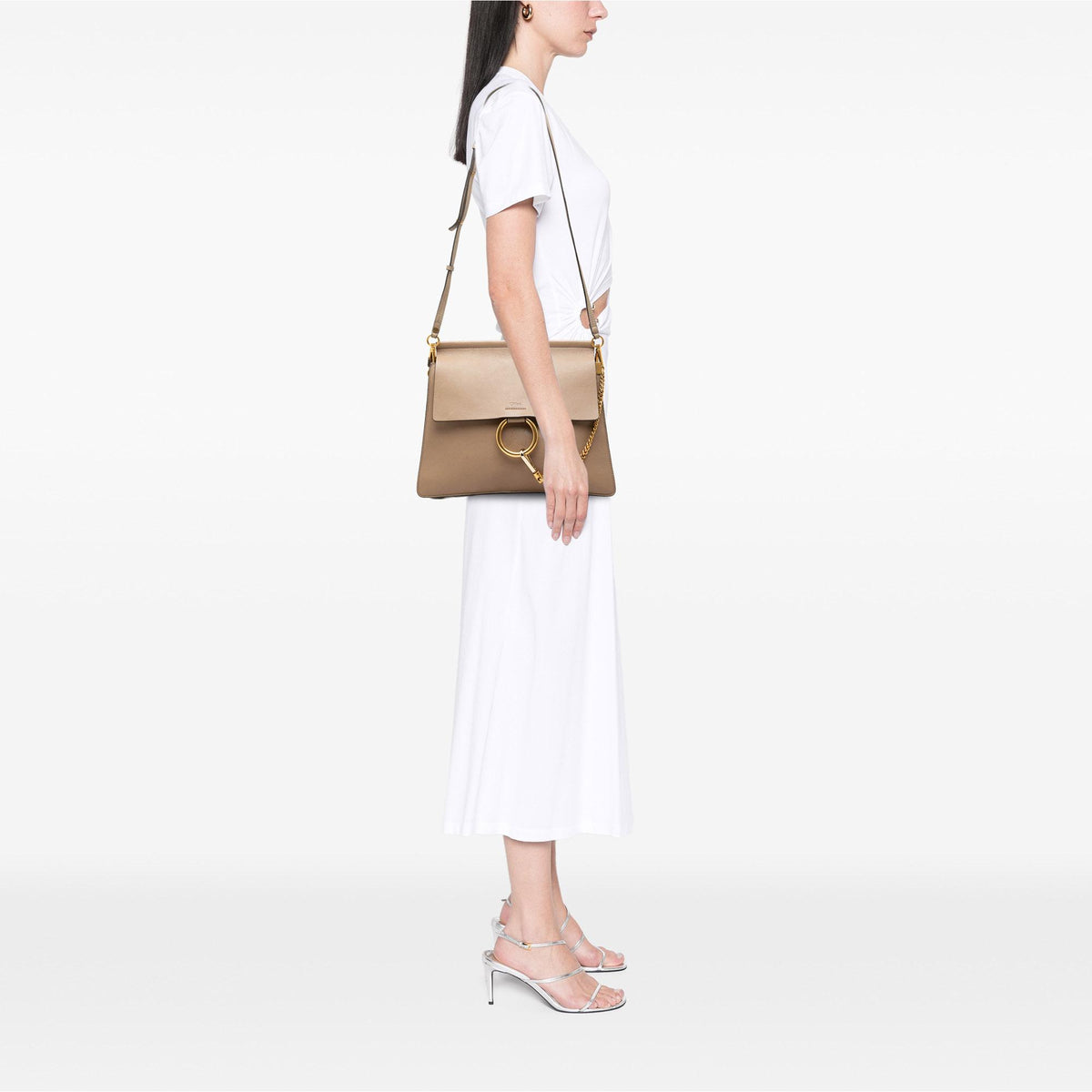 Chloe Medium Leather Faye Crossbody
