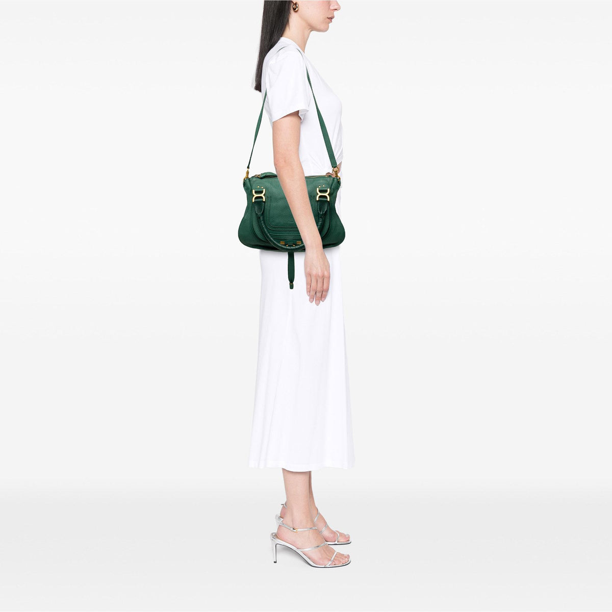 Chloe Medium Leather Marcie Satchel