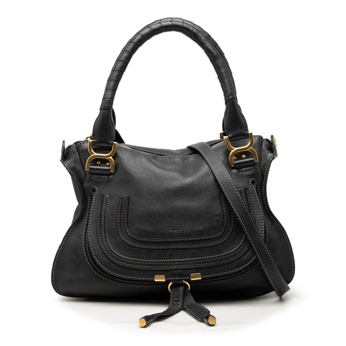 Chloe Medium Leather Marcie Satchel