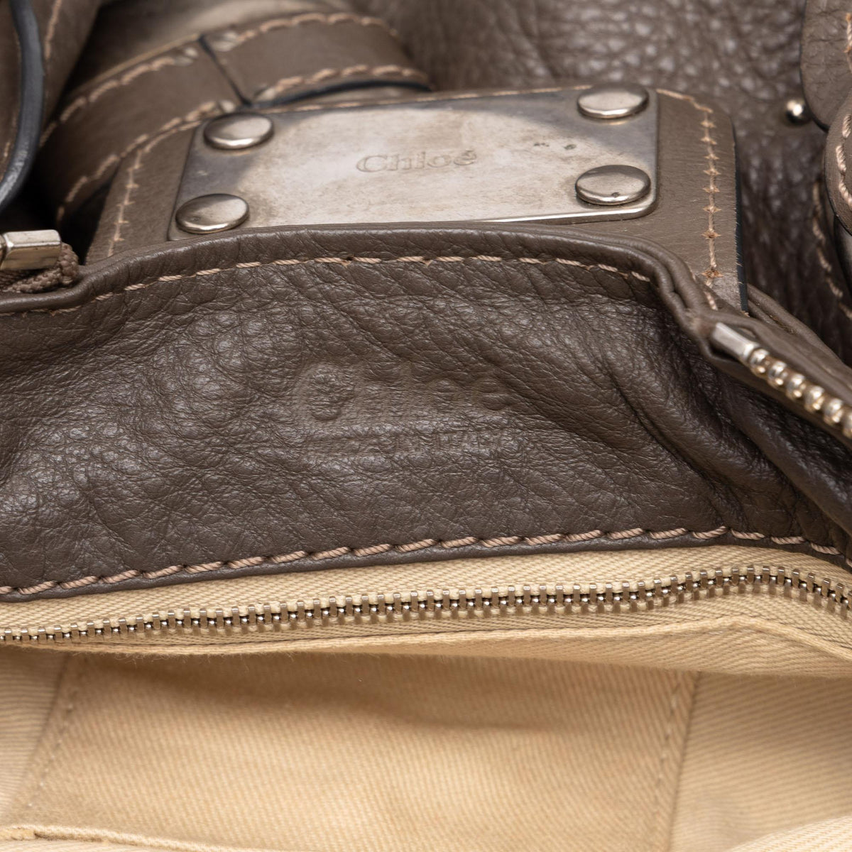 Chloe Medium Leather Paddington Handbag
