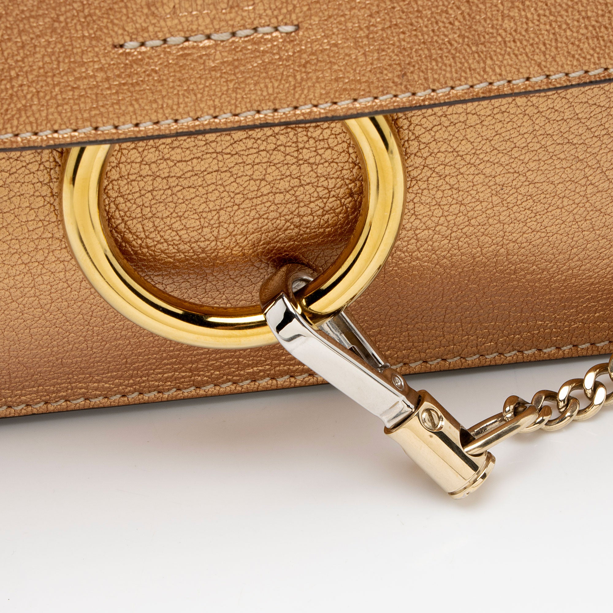 Chloe Metallic Calfskin Faye Mini Shoulder Bag