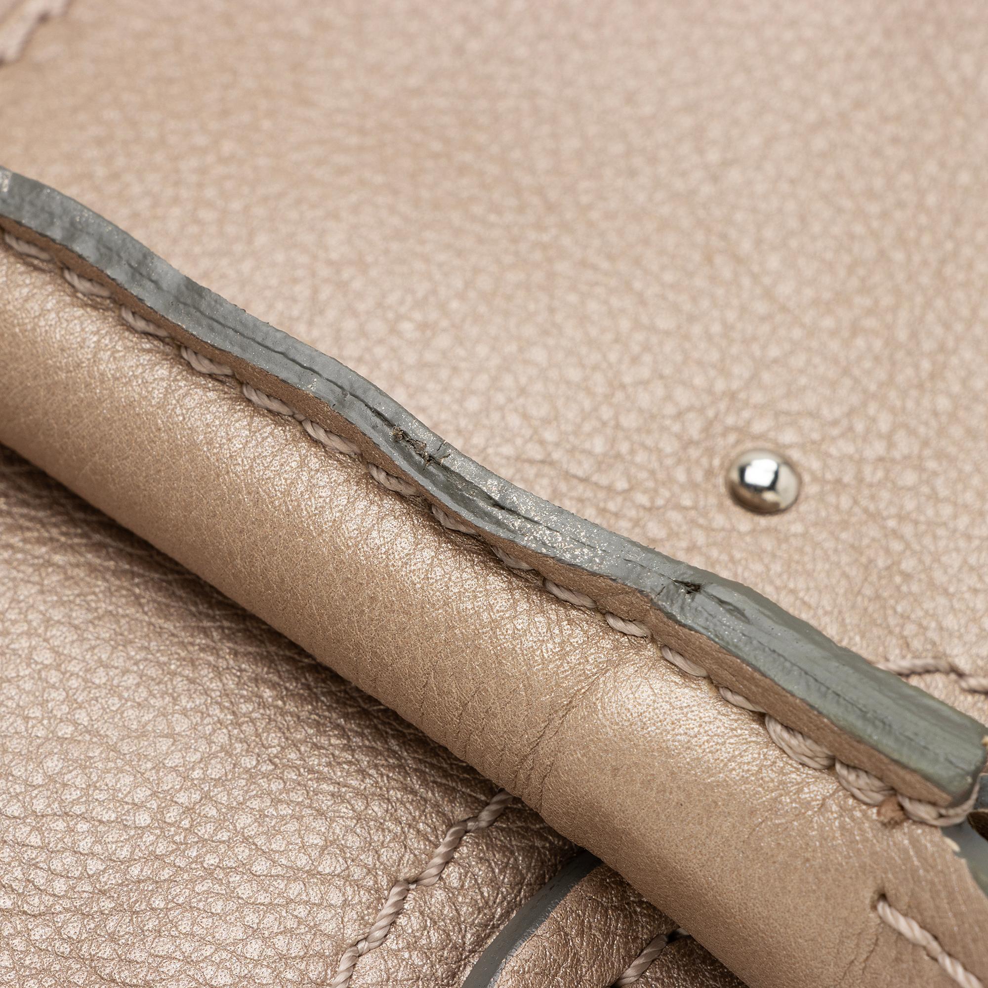 Chloe Metallic Leather Paddington Medium Satchel (SHF-fGg4oH)