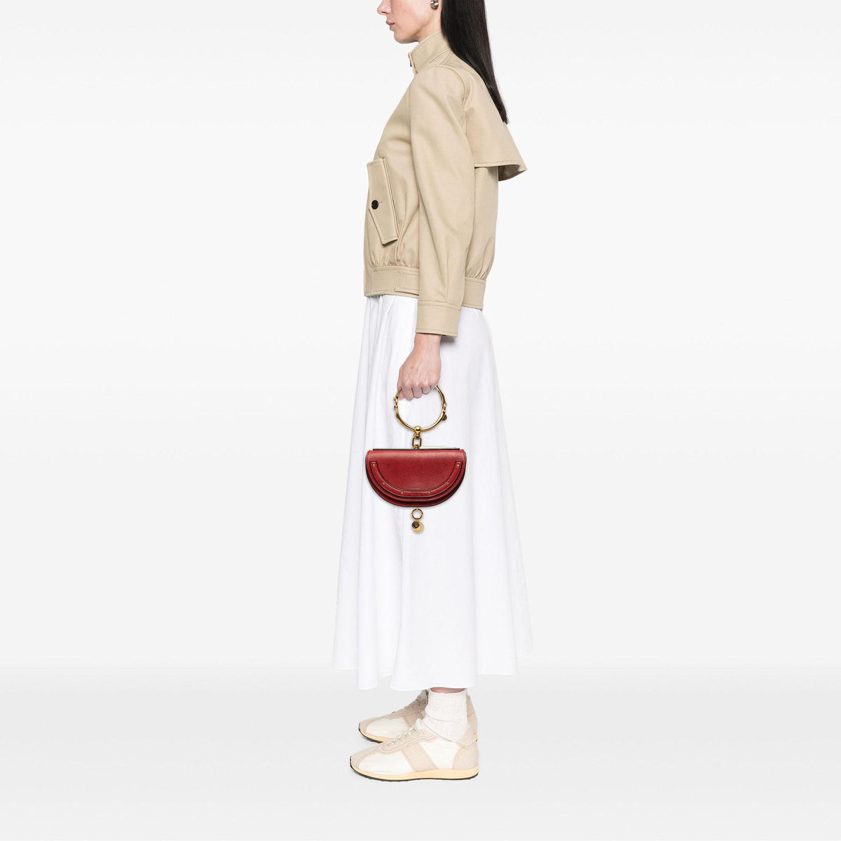 Chloe Mini Calfskin Nile Bracelet Satchel