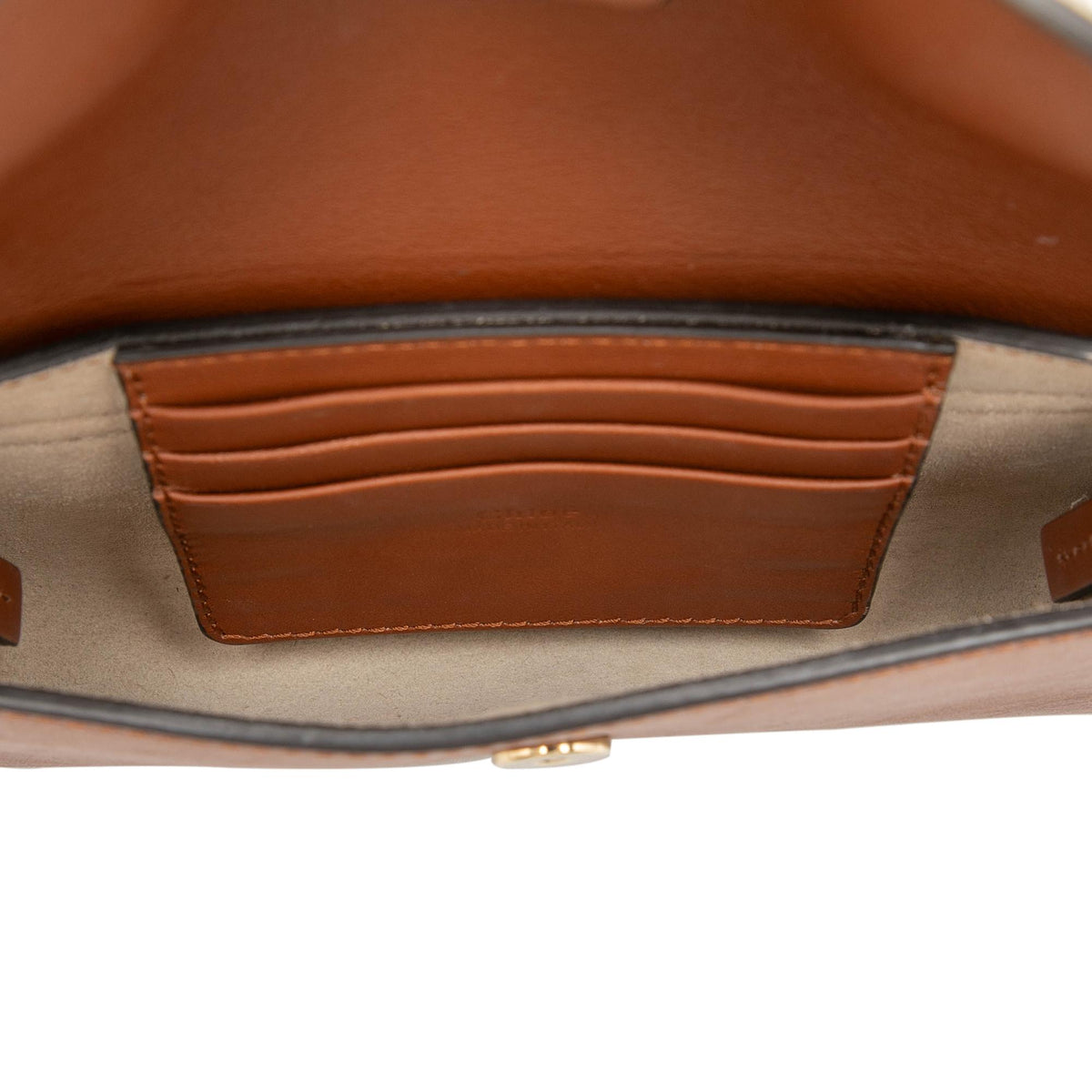 Chloe Mini Calfskin and Suede Faye Chain Crossbody