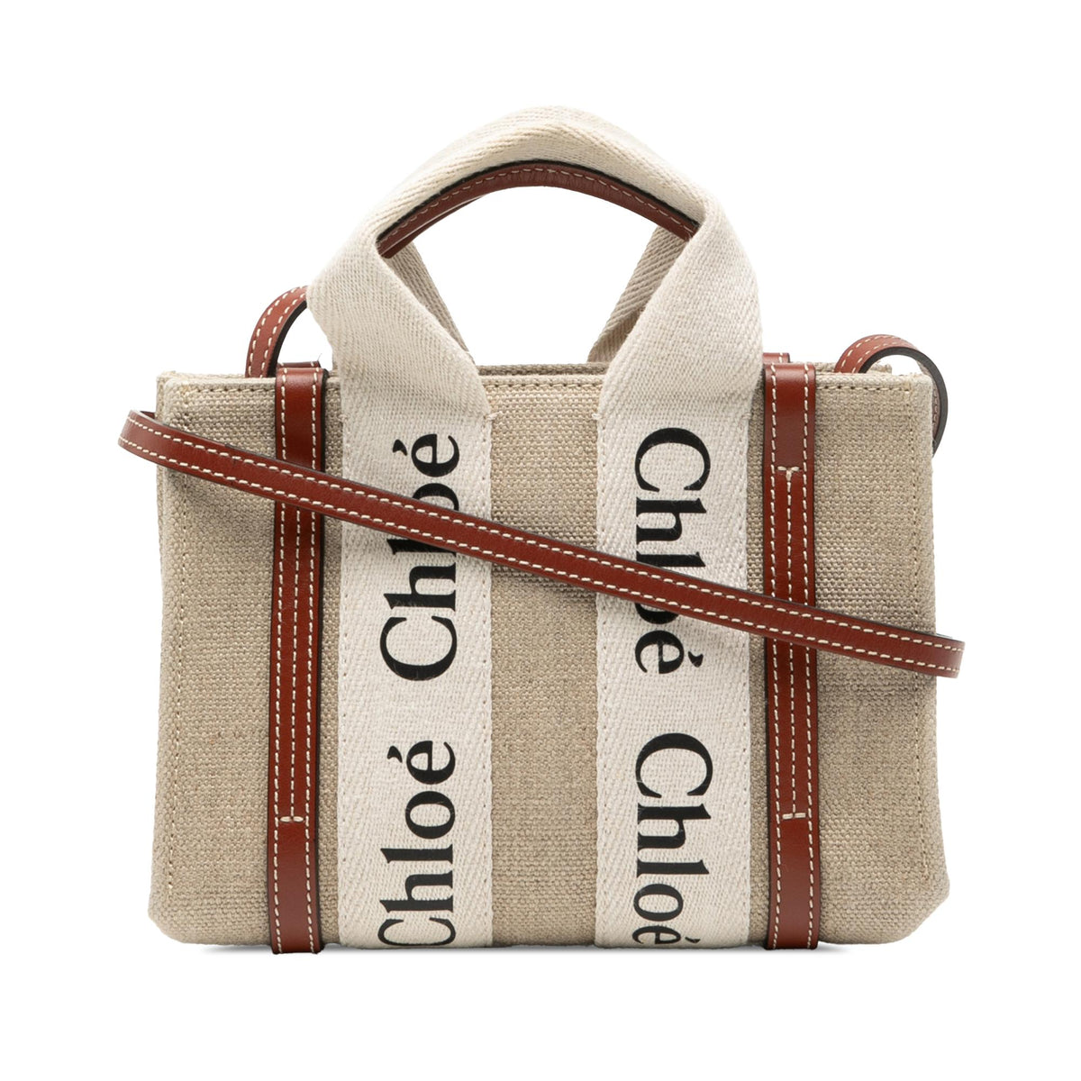 Chloe Mini Canvas Woody Satchel