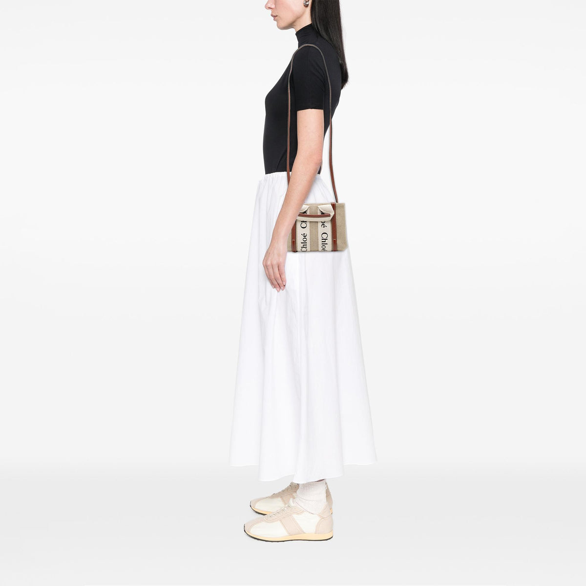 Chloe Mini Canvas Woody Satchel