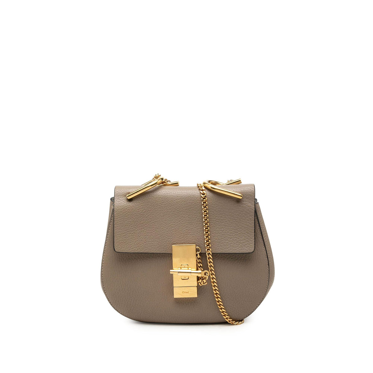 Chloe Mini Grained Lambskin Drew Crossbody
