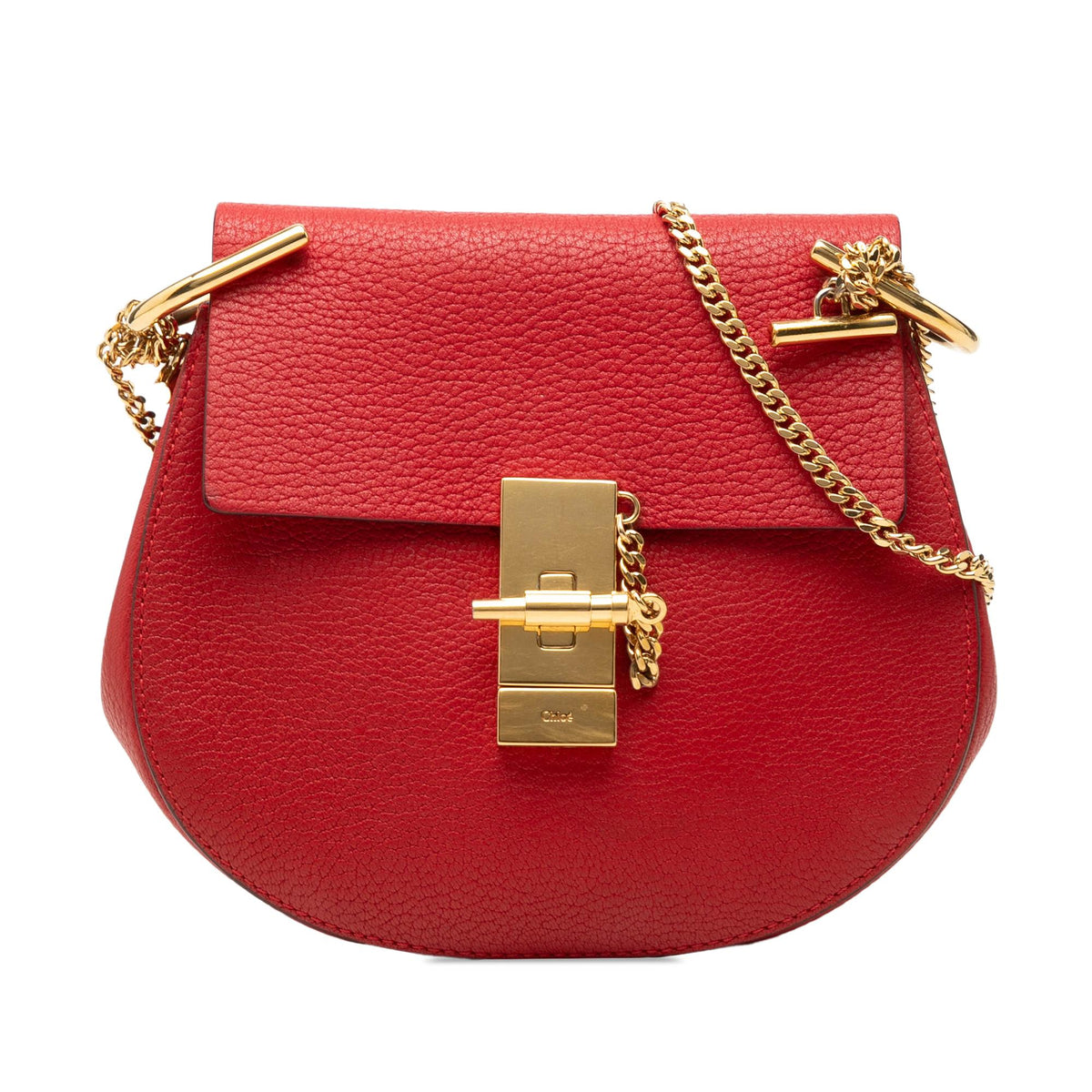 Chloe Mini Leather Drew Crossbody