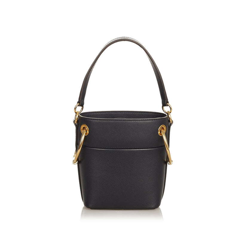 Chloe Mini Roy Leather Bucket Bag (SHG-z4V7cP)