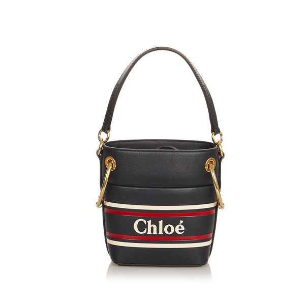 Chloe Mini Roy Leather Bucket Bag (SHG-z4V7cP)