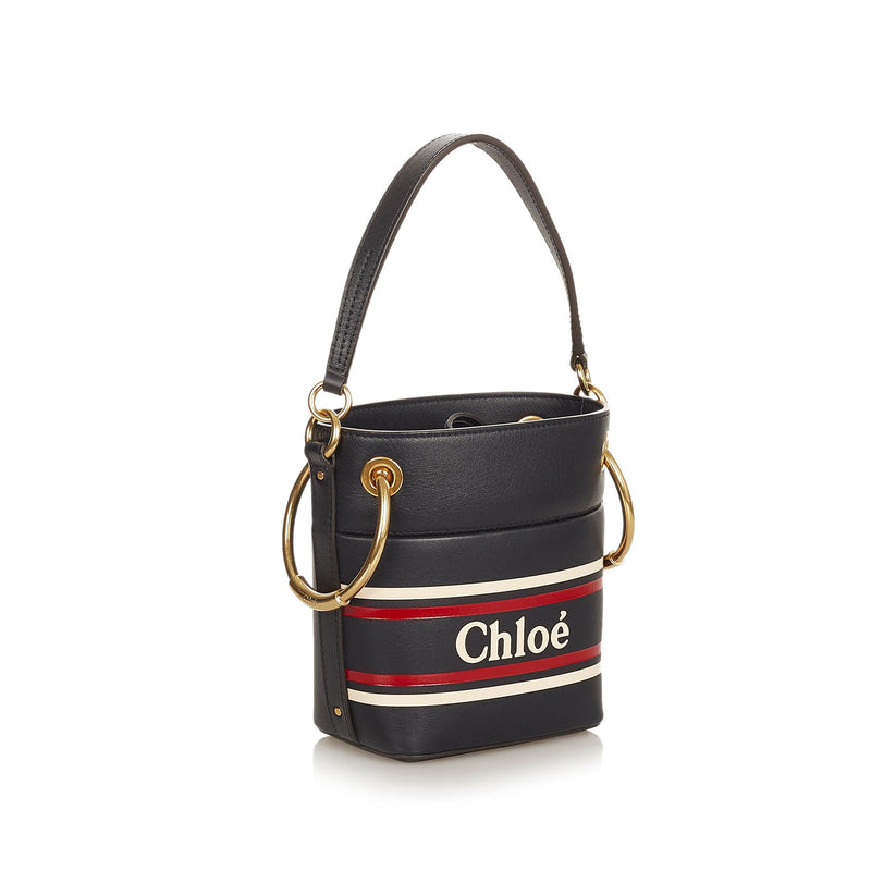 Chloe Mini Roy Leather Bucket Bag (SHG-z4V7cP)