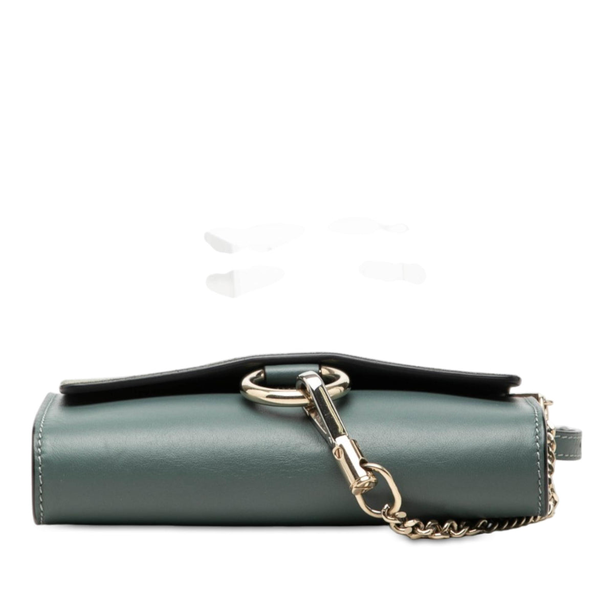 Chloe Mini Suede and Calfskin Faye Chain Crossbody
