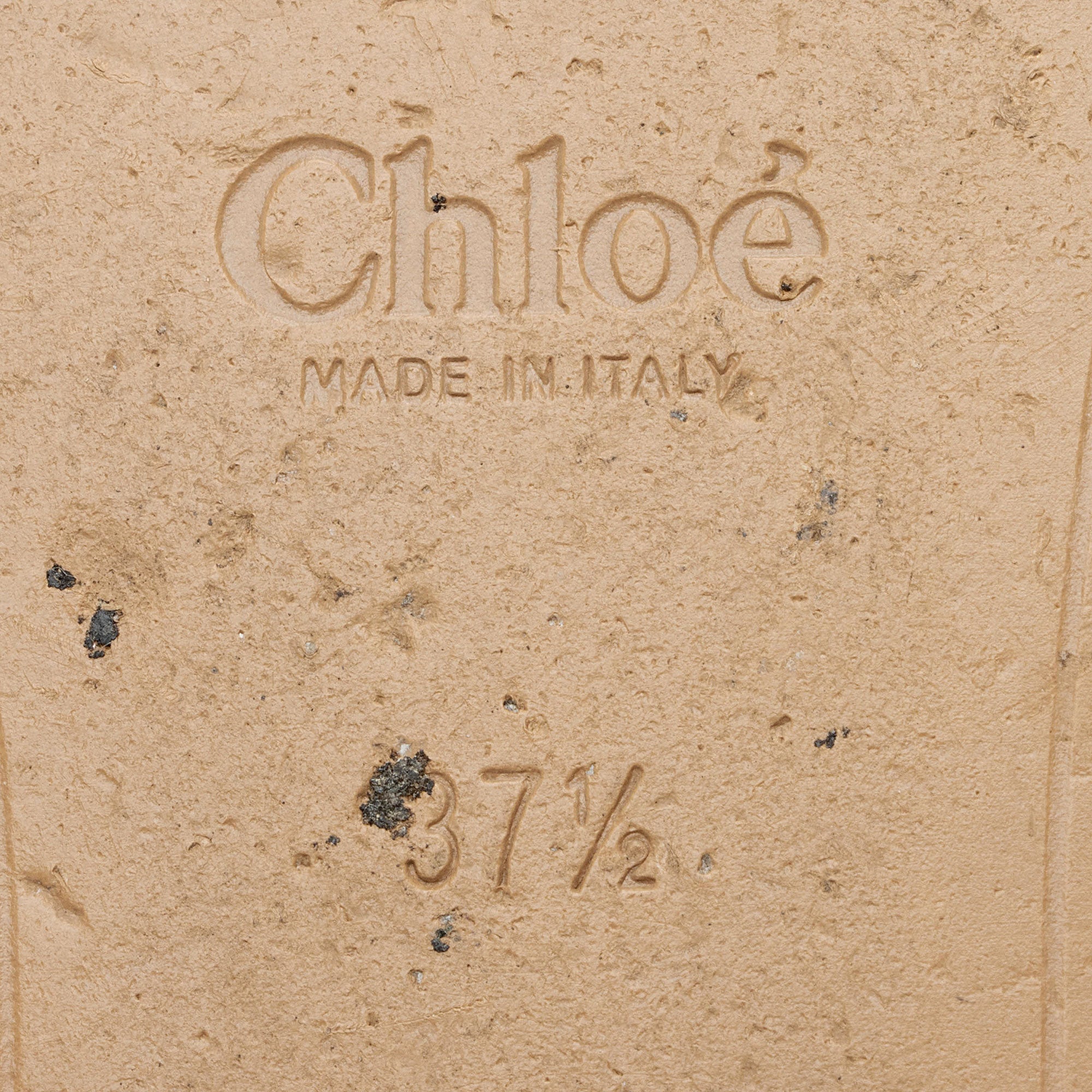 Chloe Perforated Leather Studded Camille Sandals - Size 7.5 / 37.5 (SHF-whCq5m)