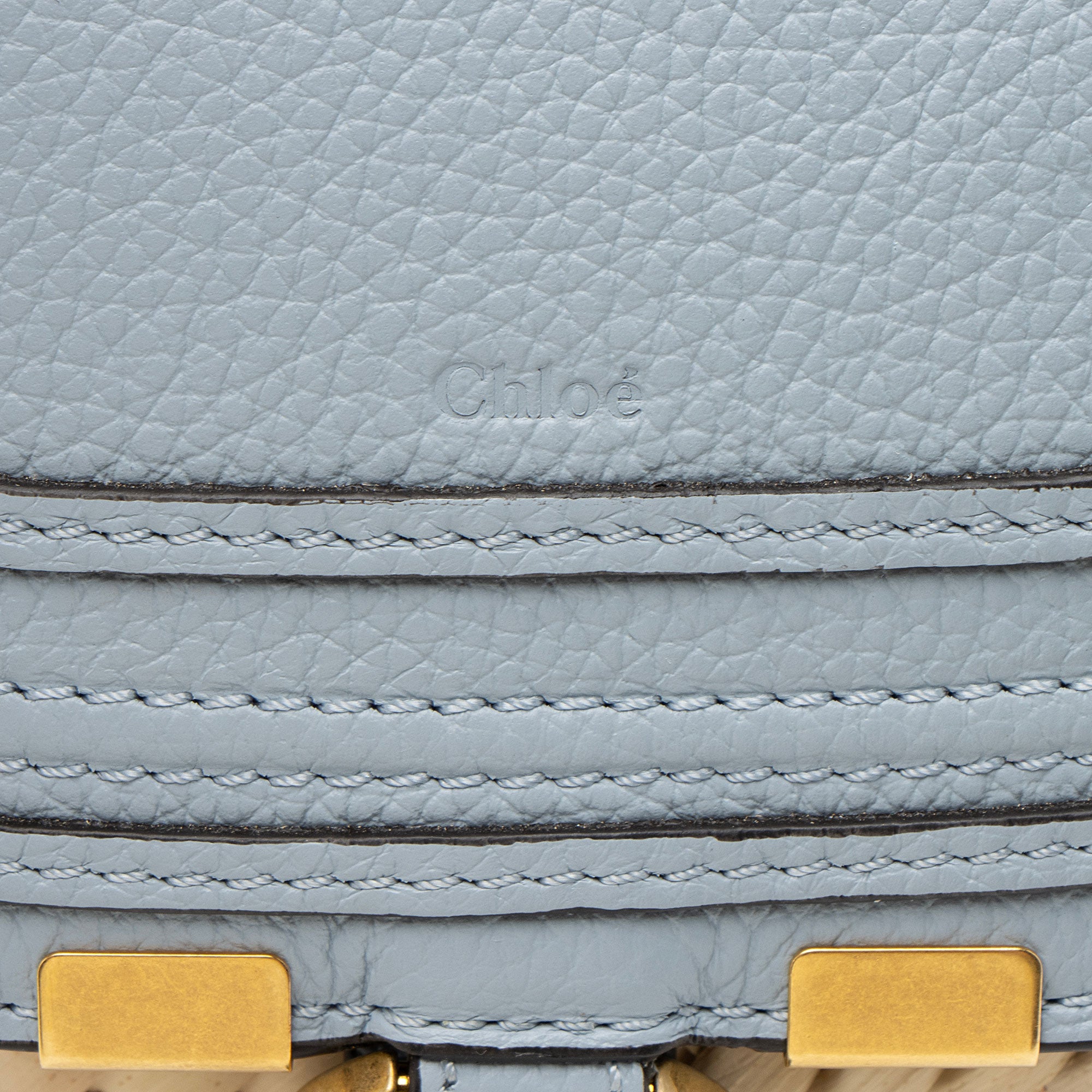 Chloe Raffia Marcie Basket E/W Mini Tote