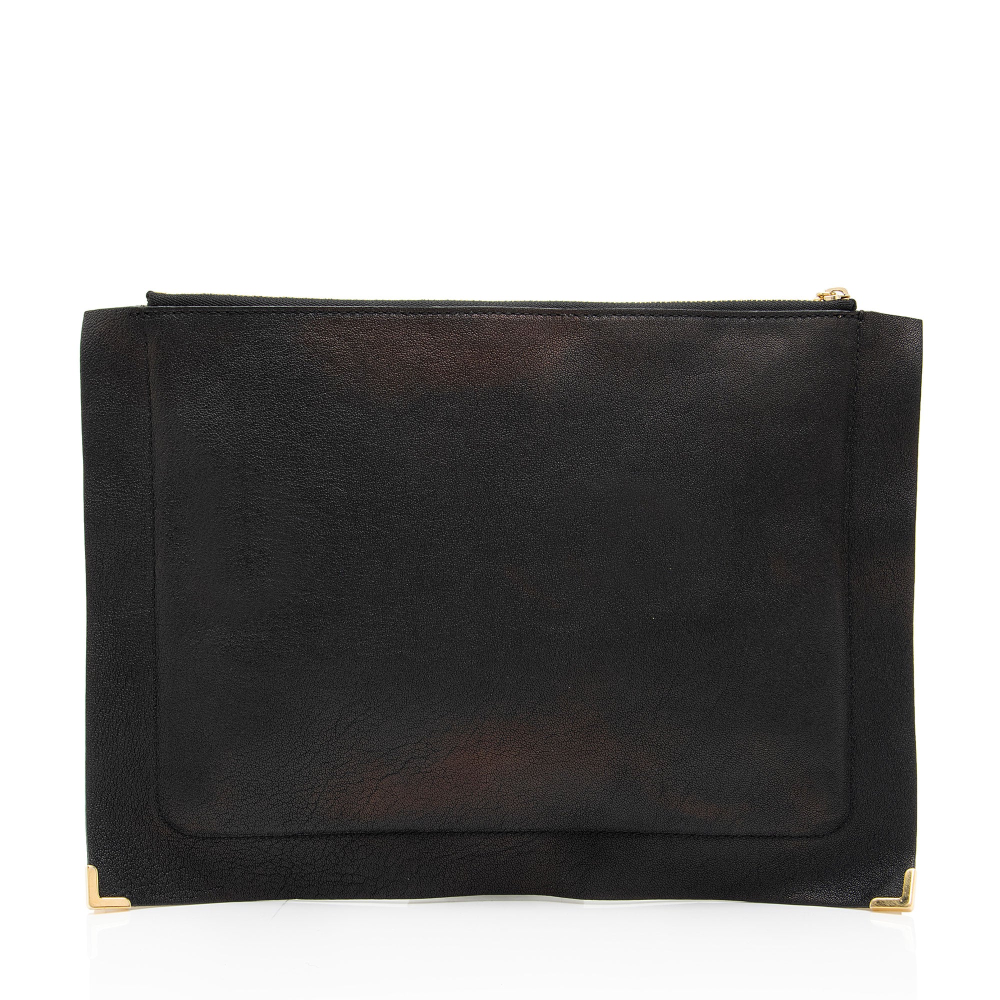 Chloe Sheepskin Ghost Flat Pouch Clutch