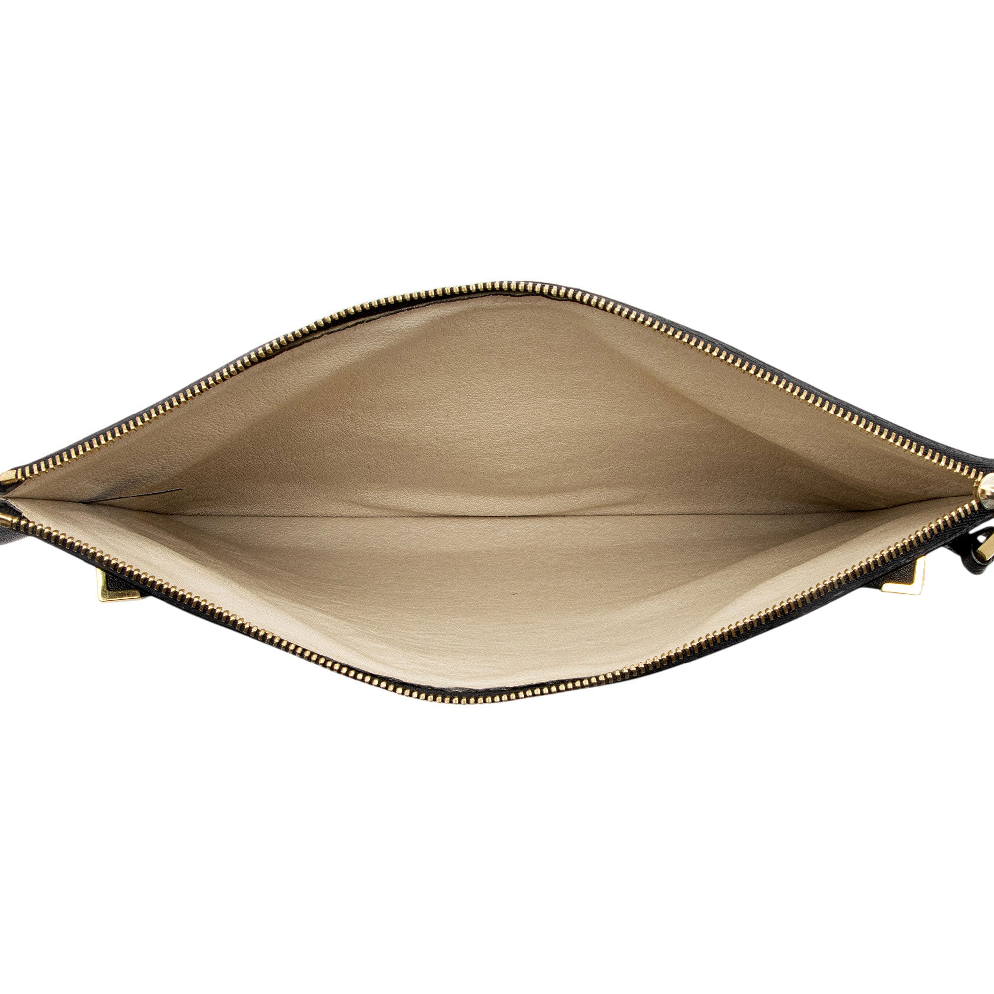 Chloe Sheepskin Ghost Flat Pouch Clutch