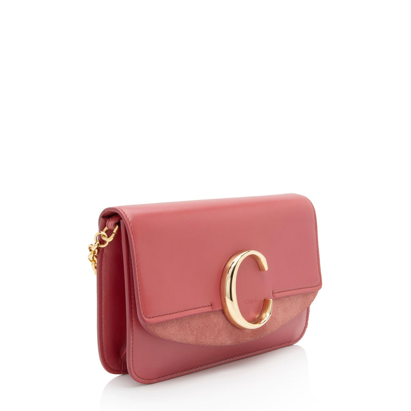 Chloe Shiny Calfskin C Mini Bag (SHF-niCQxS)