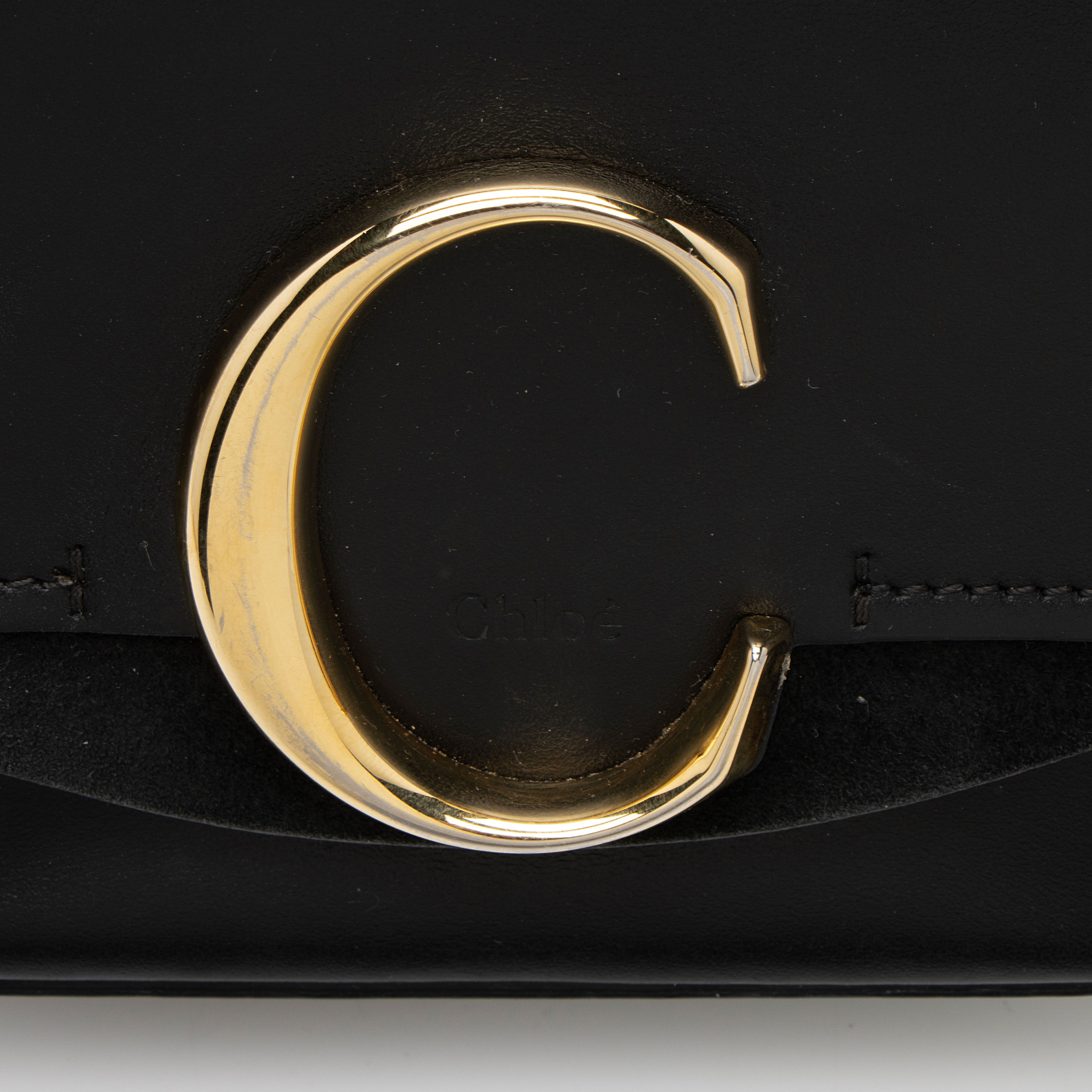 Chloe Shiny Calfskin C Mini Shoulder Bag (SHF-aKHHE2)