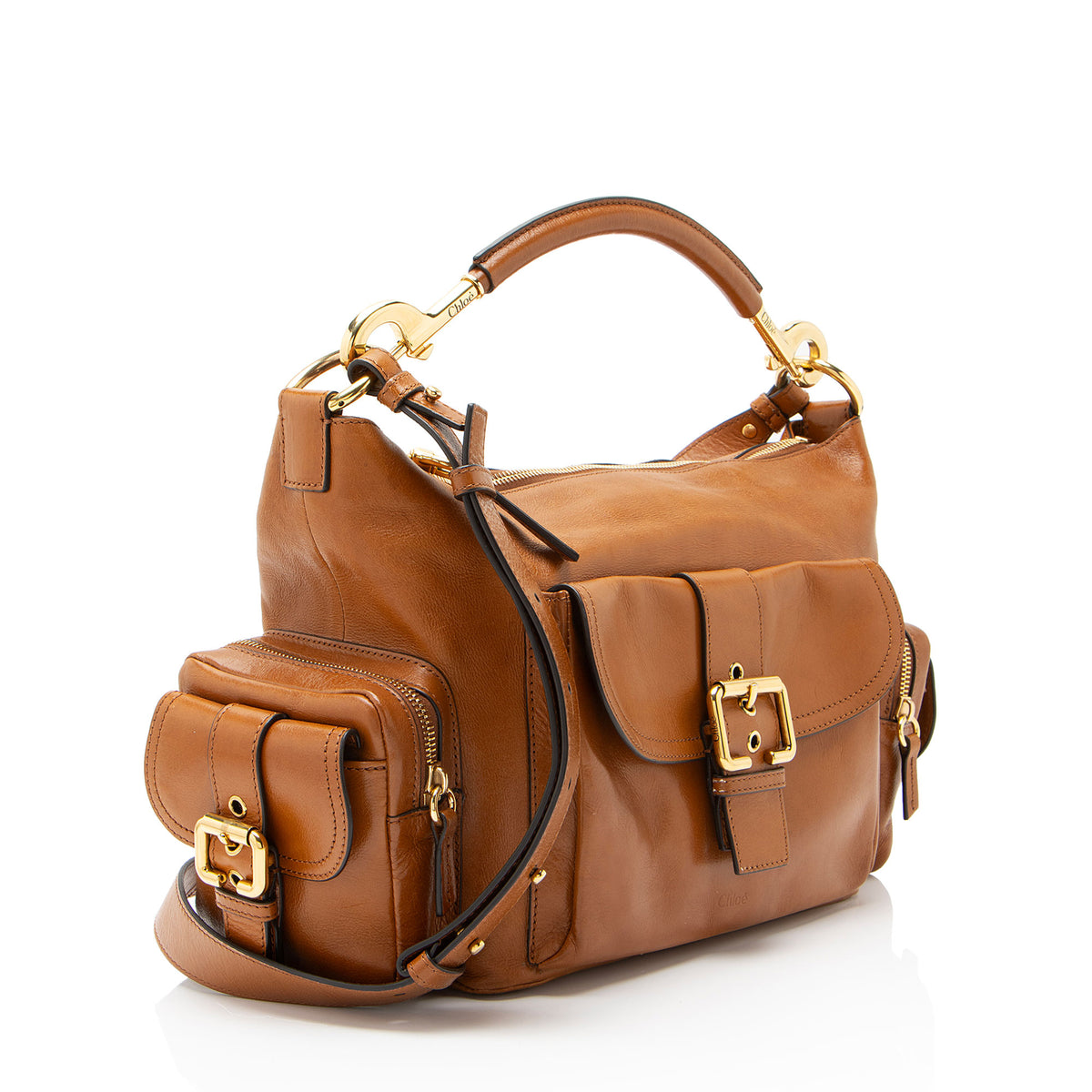Chloe Shiny Leather Medium Camera Bag