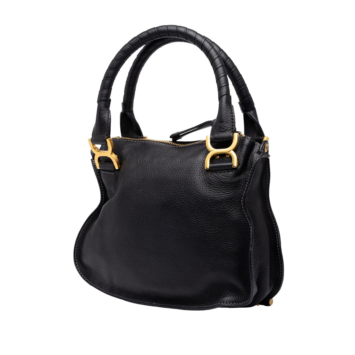 Chloe Small Grained Leather Marcie Satchel