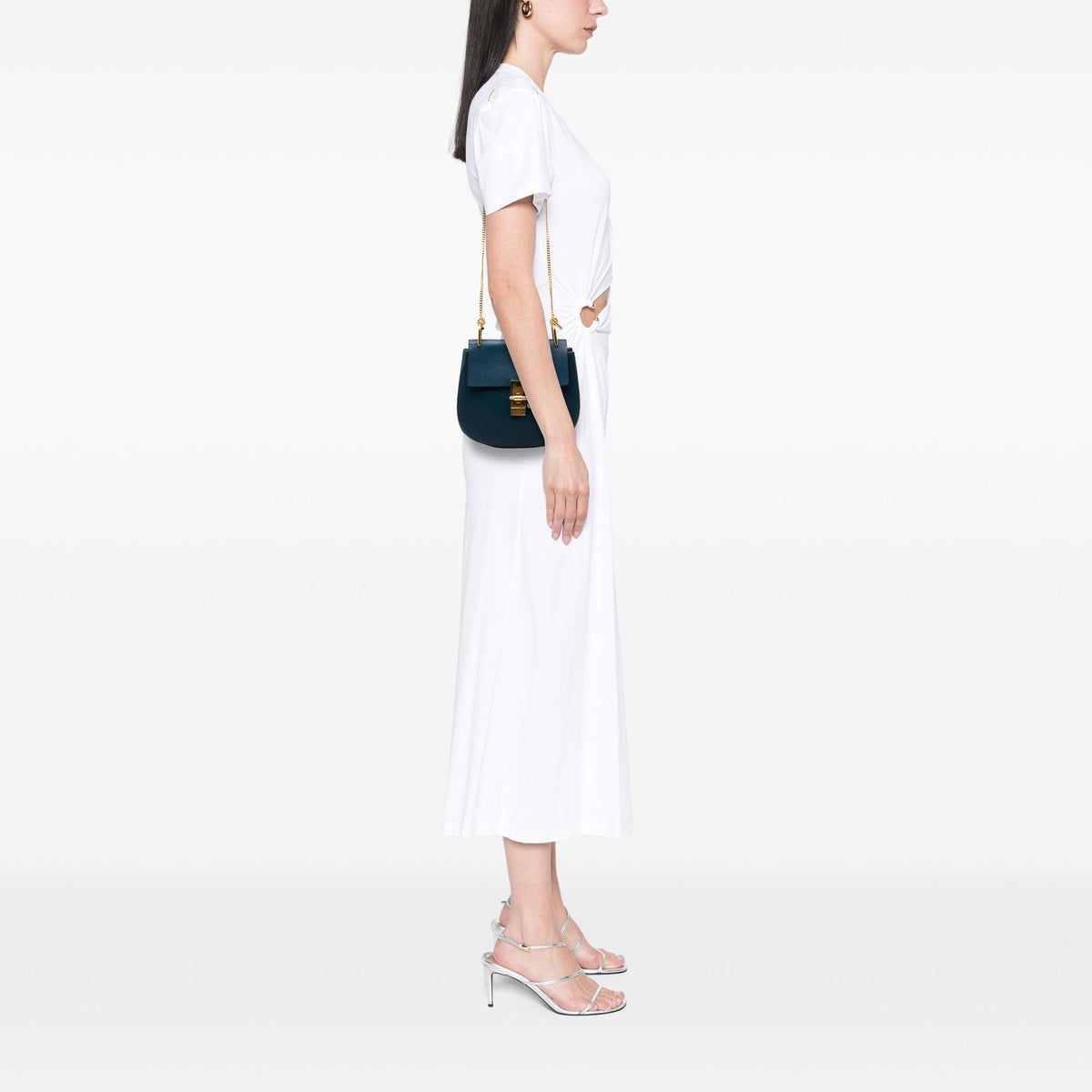 Chloe Small Leather Drew Crossbody