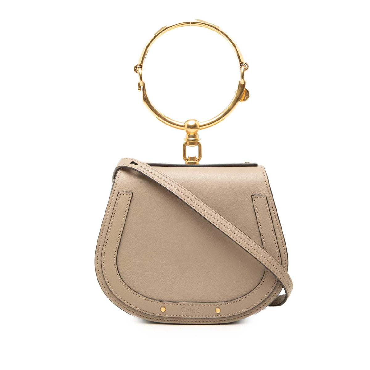 Chloe Small Leather Nile Bracelet Satchel