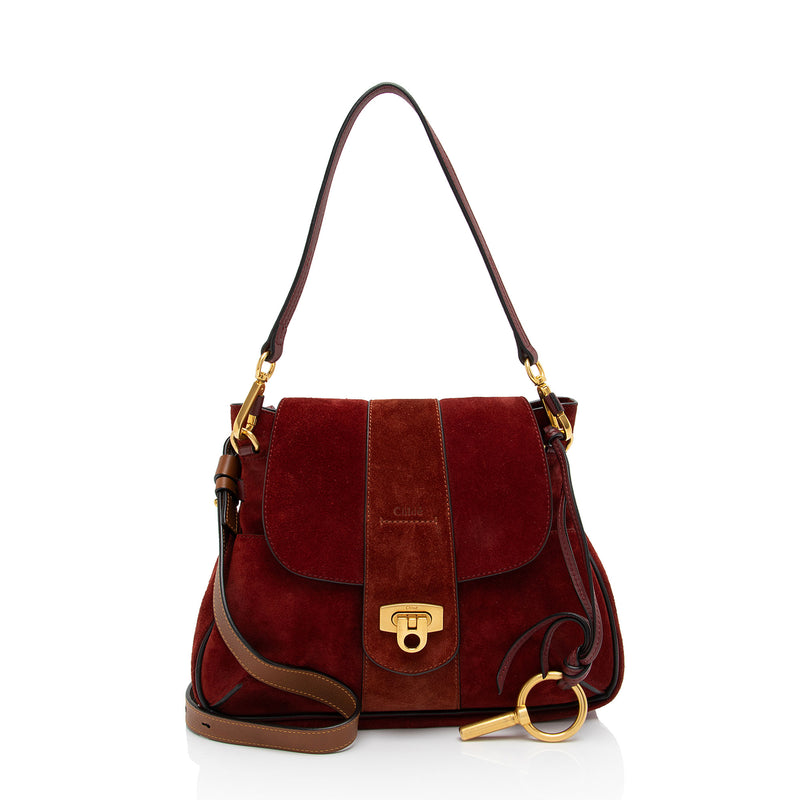 Chloe Suede Lexa Shoulder Bag (SHF-fbjTXb)