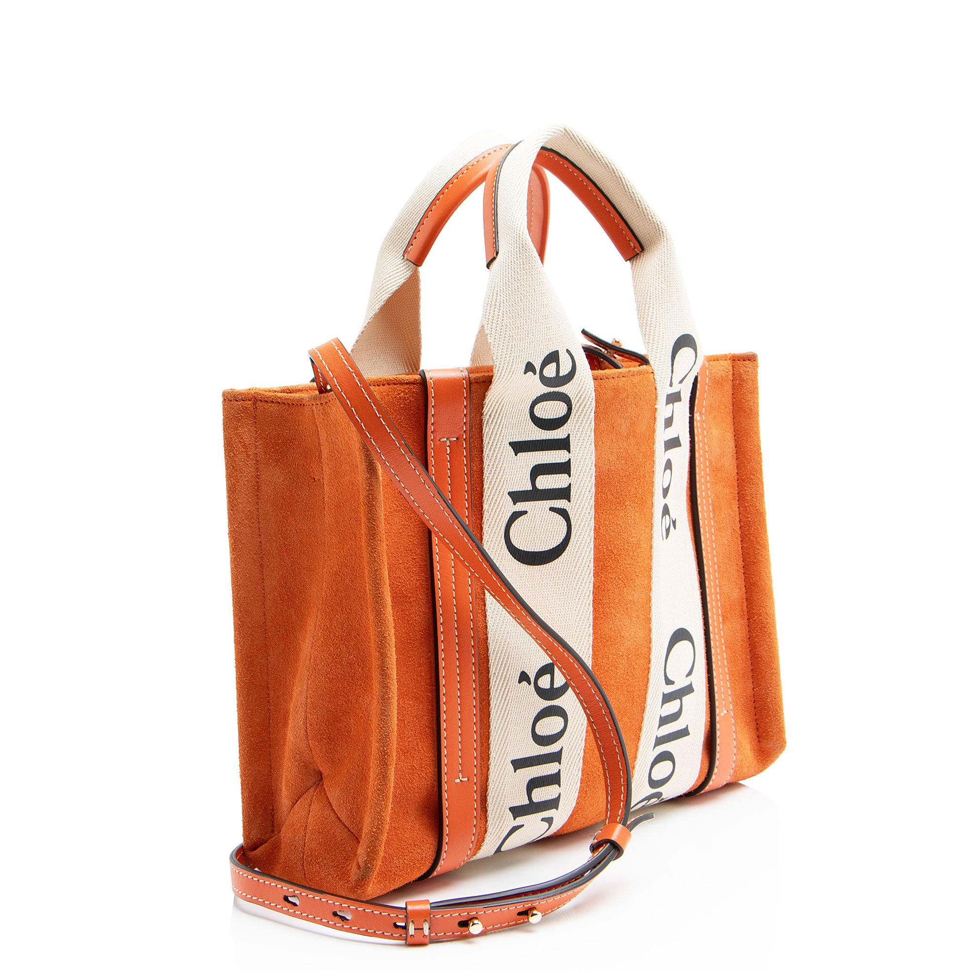 Chloe Suede Woody Small Tote (SHF-pwYpx8)