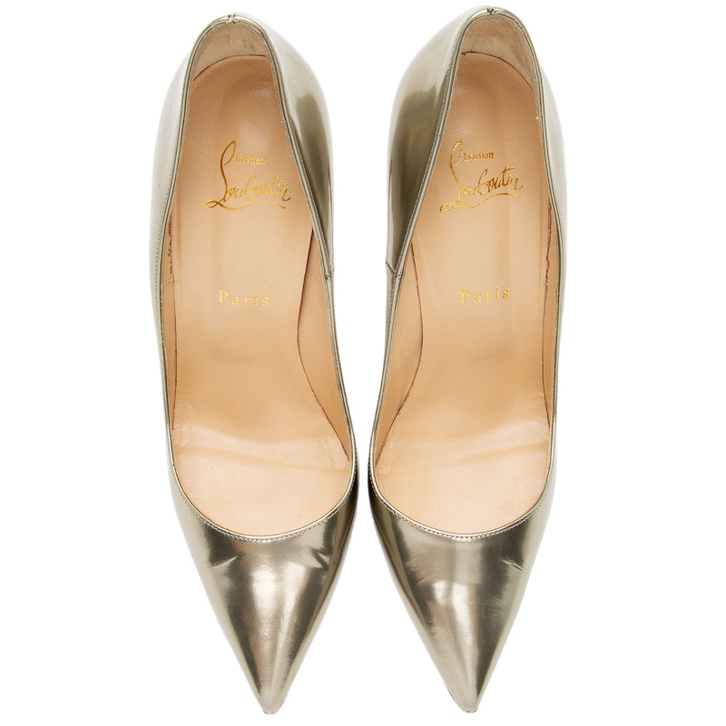 Christain Louboutin Patent Leather Pigalle Follies 120 Pumps - Size 10 / 40 (SHF-ME1DgX)