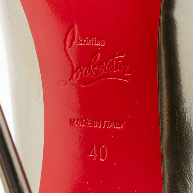 Christain Louboutin Patent Leather Pigalle Follies 120 Pumps - Size 10 / 40 (SHF-ME1DgX)