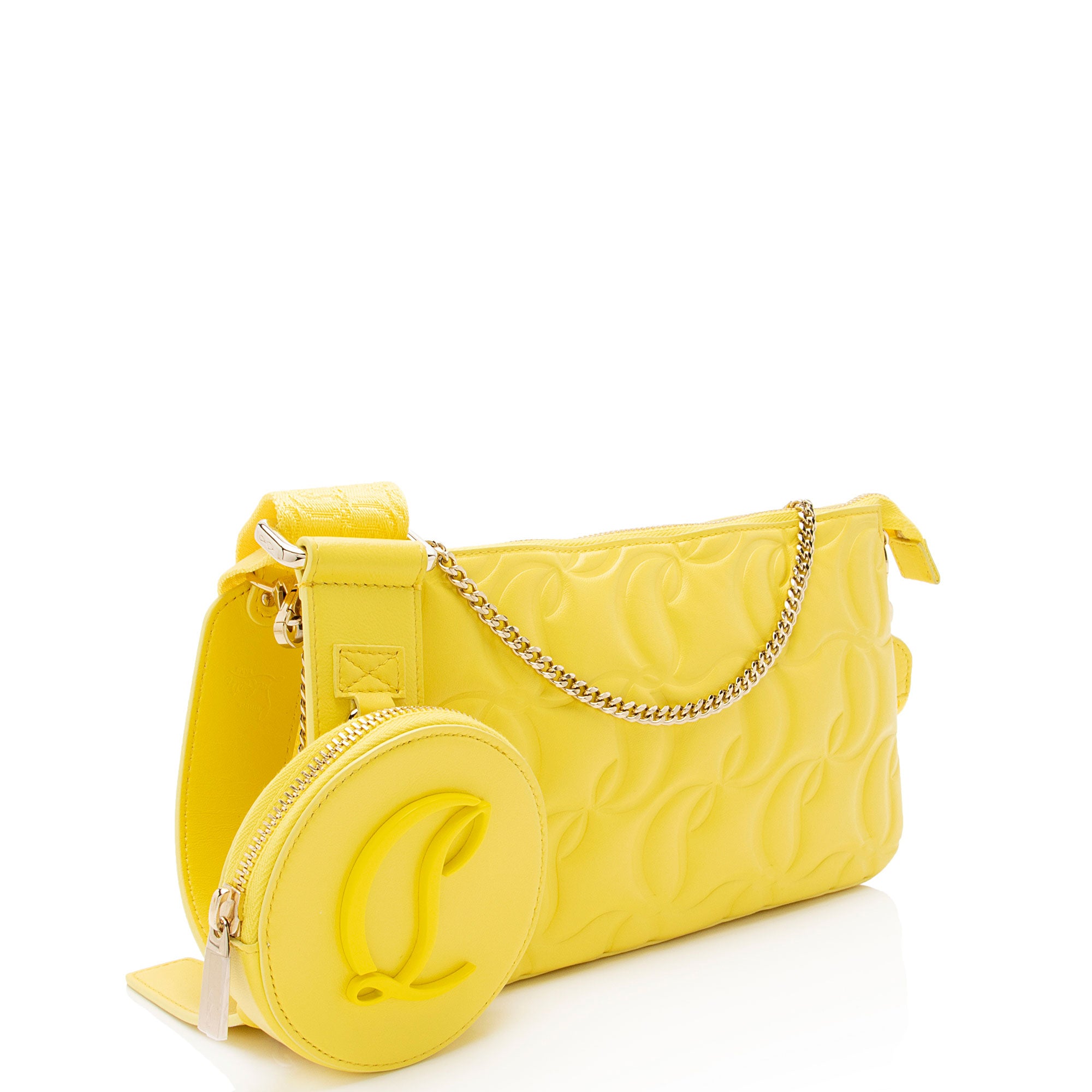 Christian Louboutin CL Embossed Nappa Loubila Crossbody