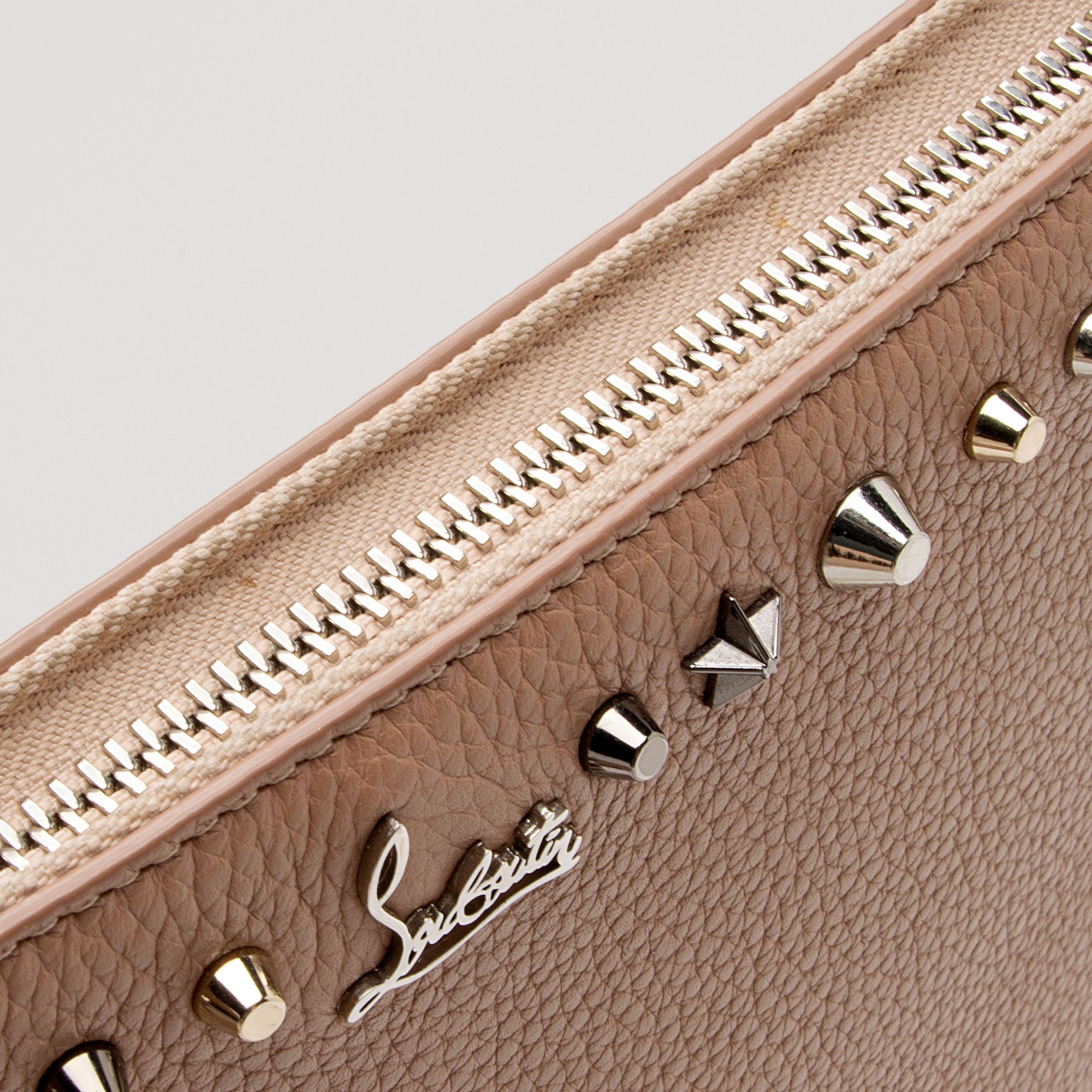 Christian Louboutin Calfskin Spike Empire Trashmix Loubiclutch Clutch (SHF-1s7Xbc)