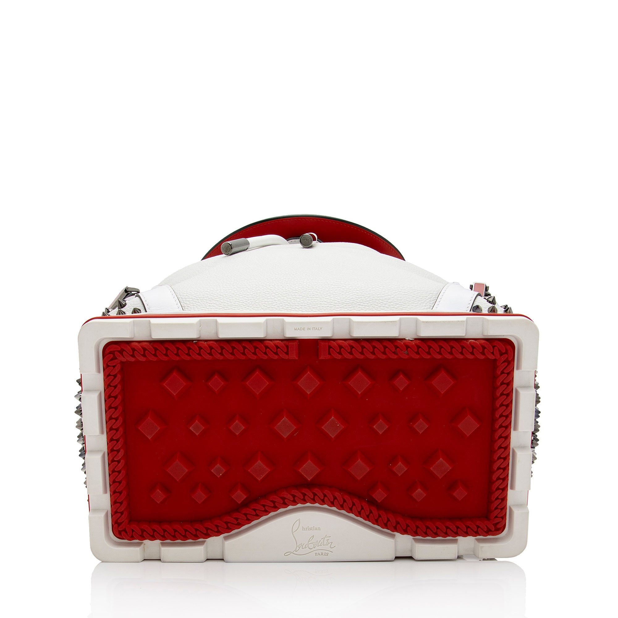 Christian Louboutin Calfskin Studded Explorafunk Backpack (SHF-u5Ygt1)