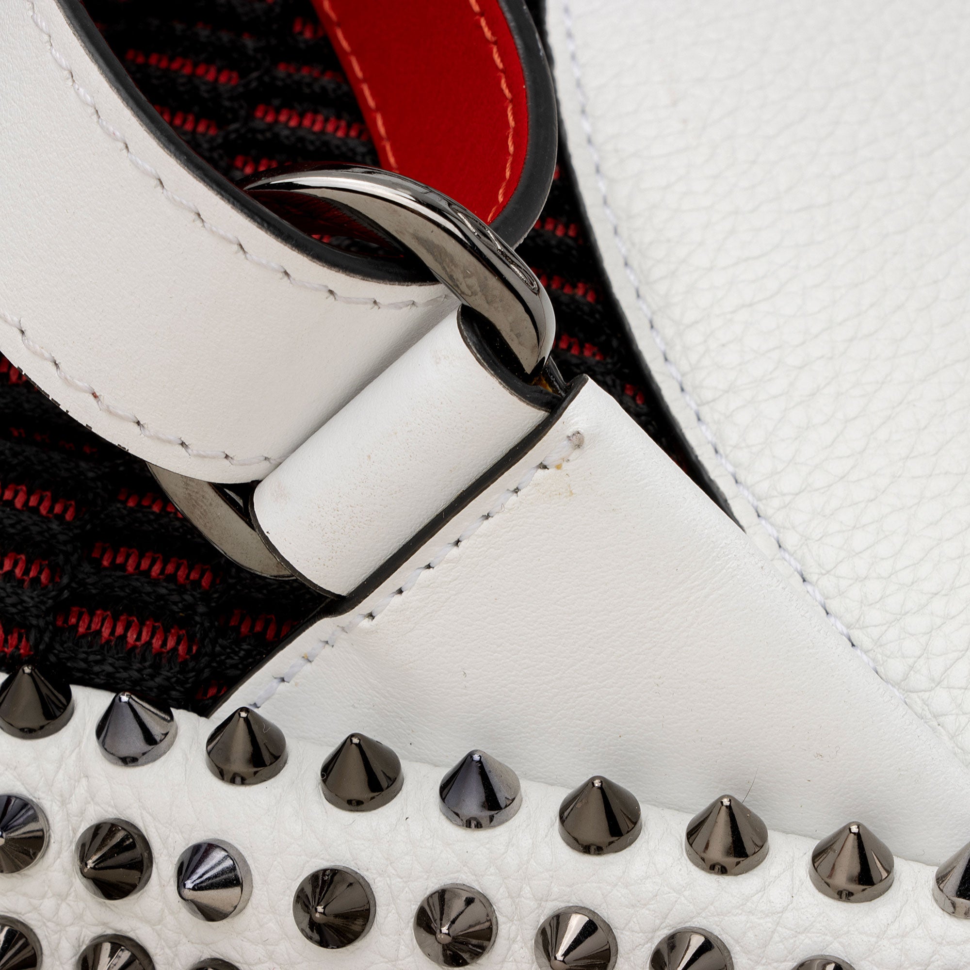 Christian Louboutin Calfskin Studded Explorafunk Backpack (SHF-u5Ygt1)