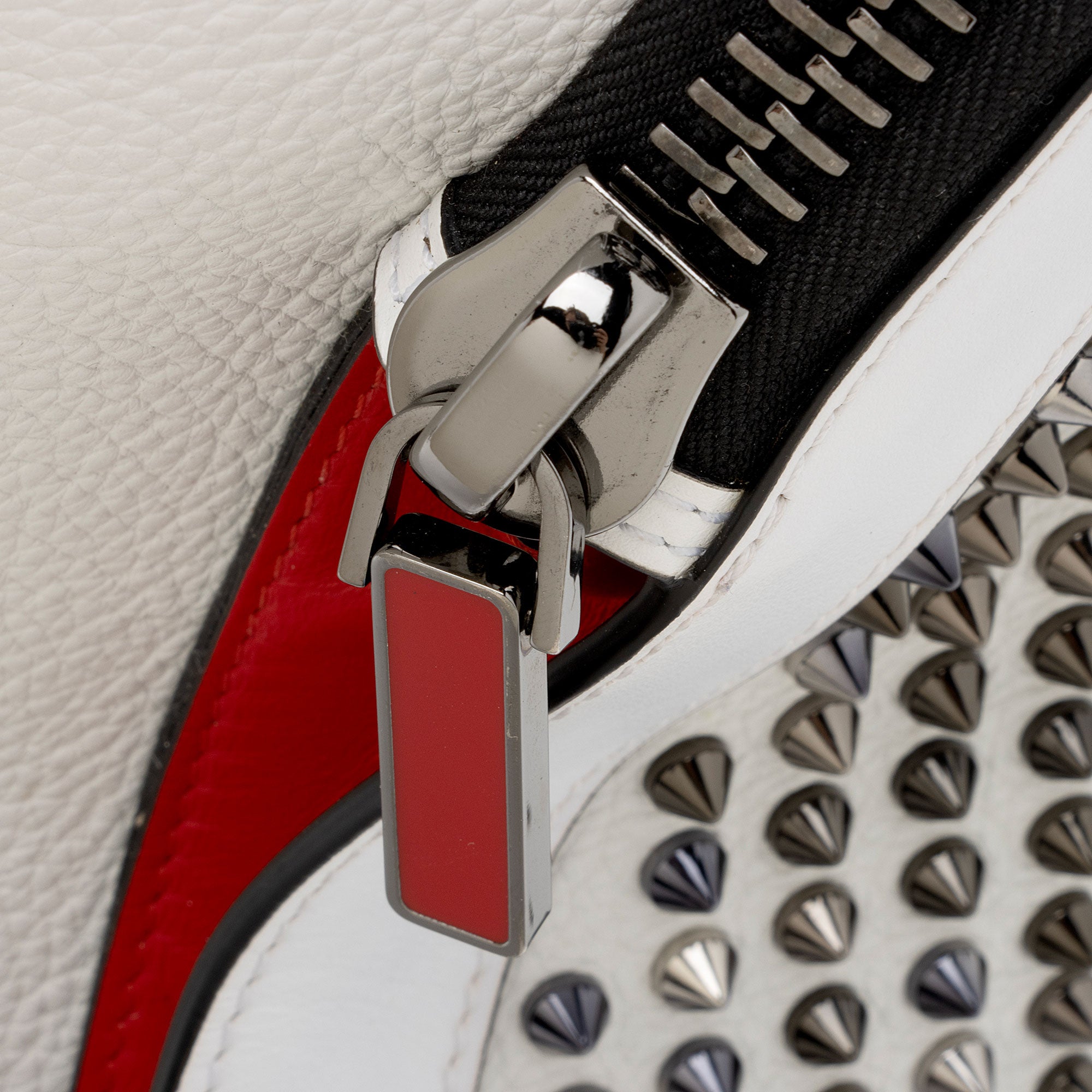 Christian Louboutin Calfskin Studded Explorafunk Backpack (SHF-u5Ygt1)