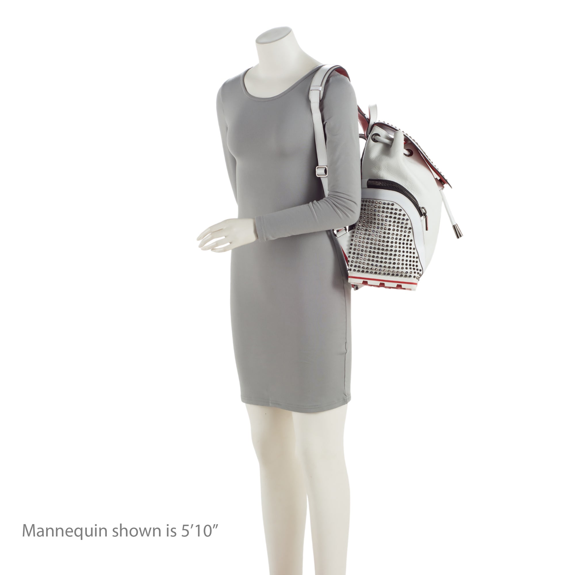 Christian Louboutin Calfskin Studded Explorafunk Backpack (SHF-u5Ygt1)