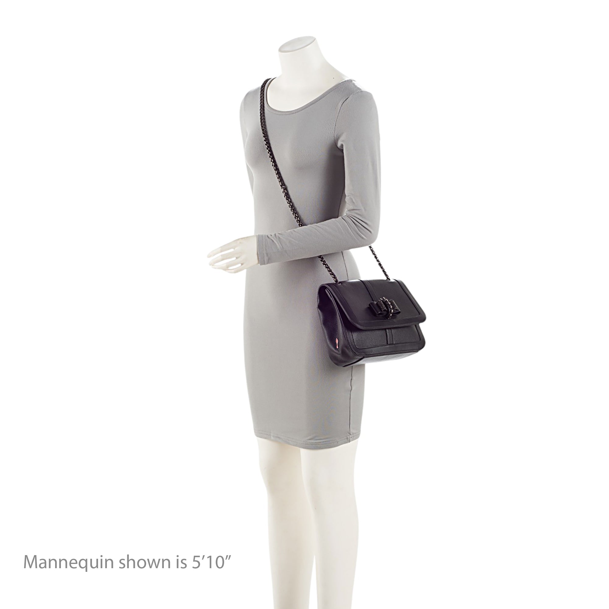 Christian Louboutin Leather Charity Small Shoulder Bag (SHF-Gxpq1d)