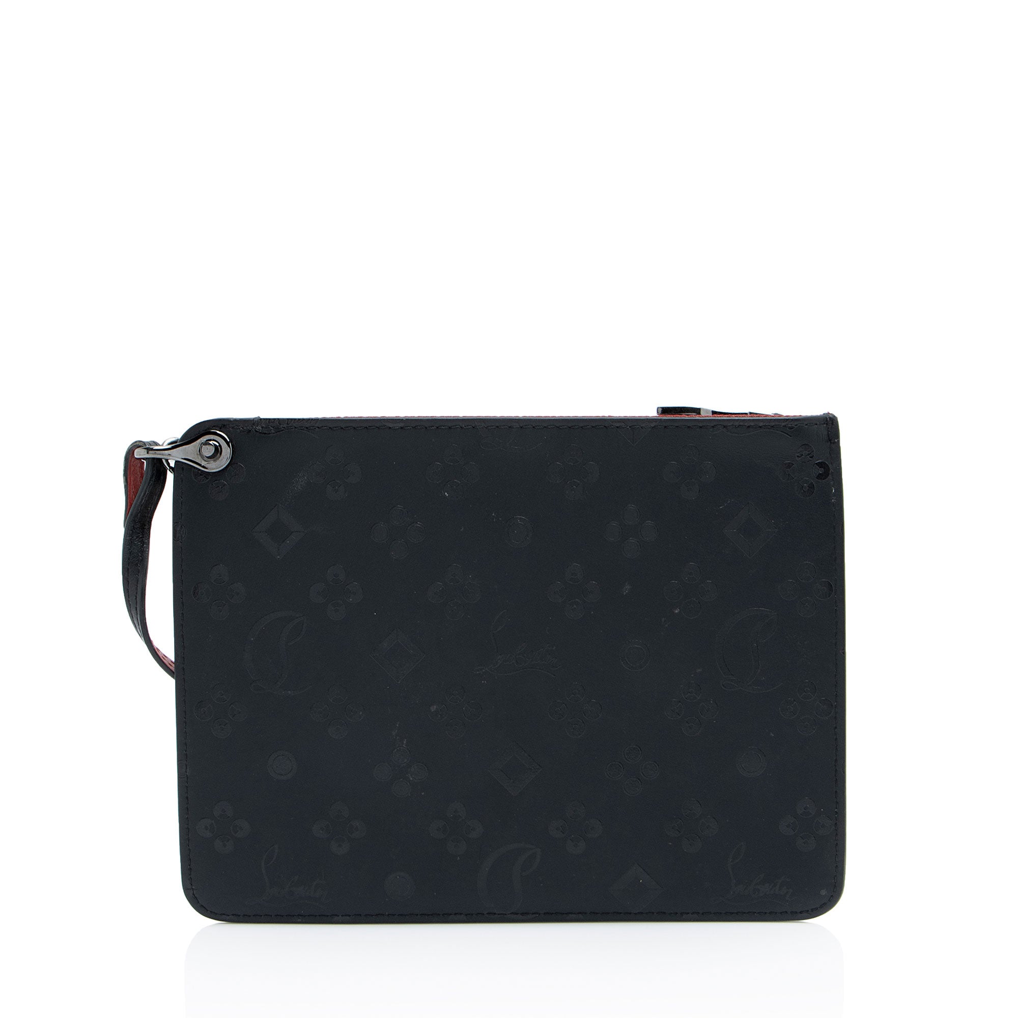 Christian Louboutin Embossed Leather Loubinthesky Pochette