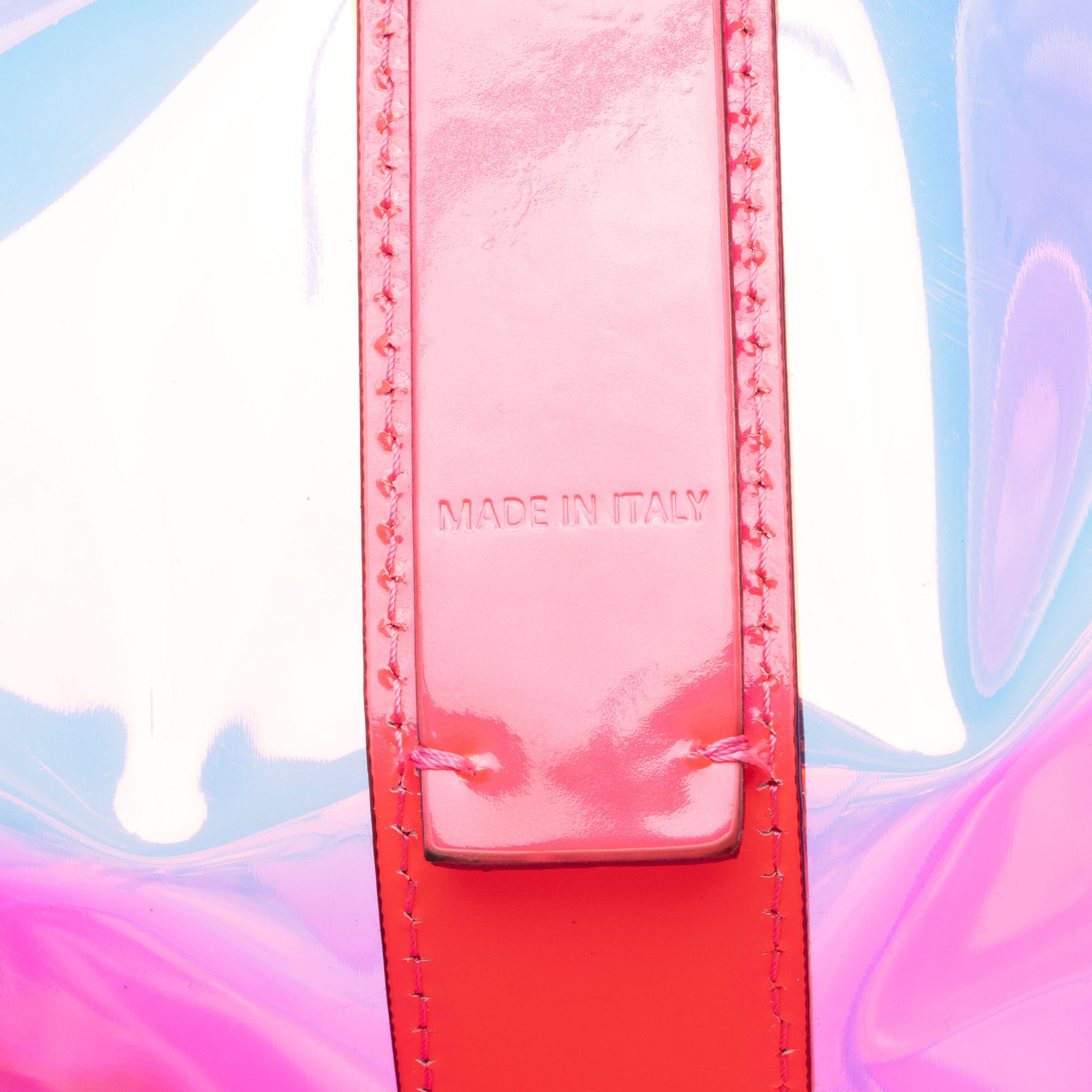 Christian Louboutin Iridescent PVC Cabata Small Tote