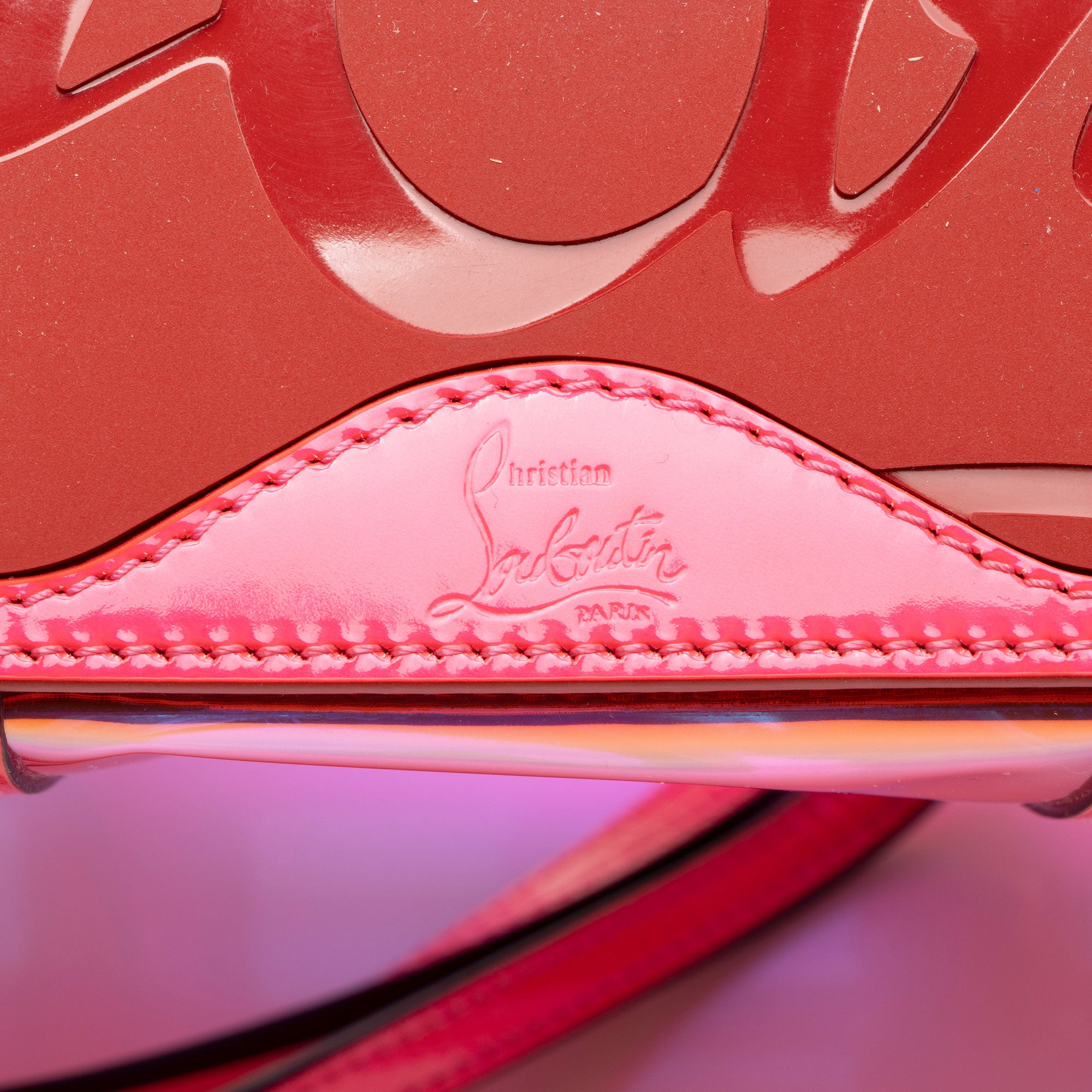 Christian Louboutin Iridescent PVC Cabata Small Tote