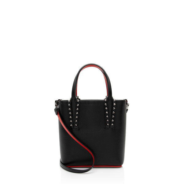 Christian Louboutin Leather Cabata N/S Mini Tote (SHF-74w3pv)