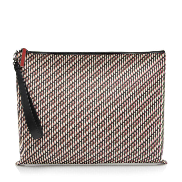 Christian Louboutin Coated Canvas Logo Peter Pouch (SHF-dP0ueF)