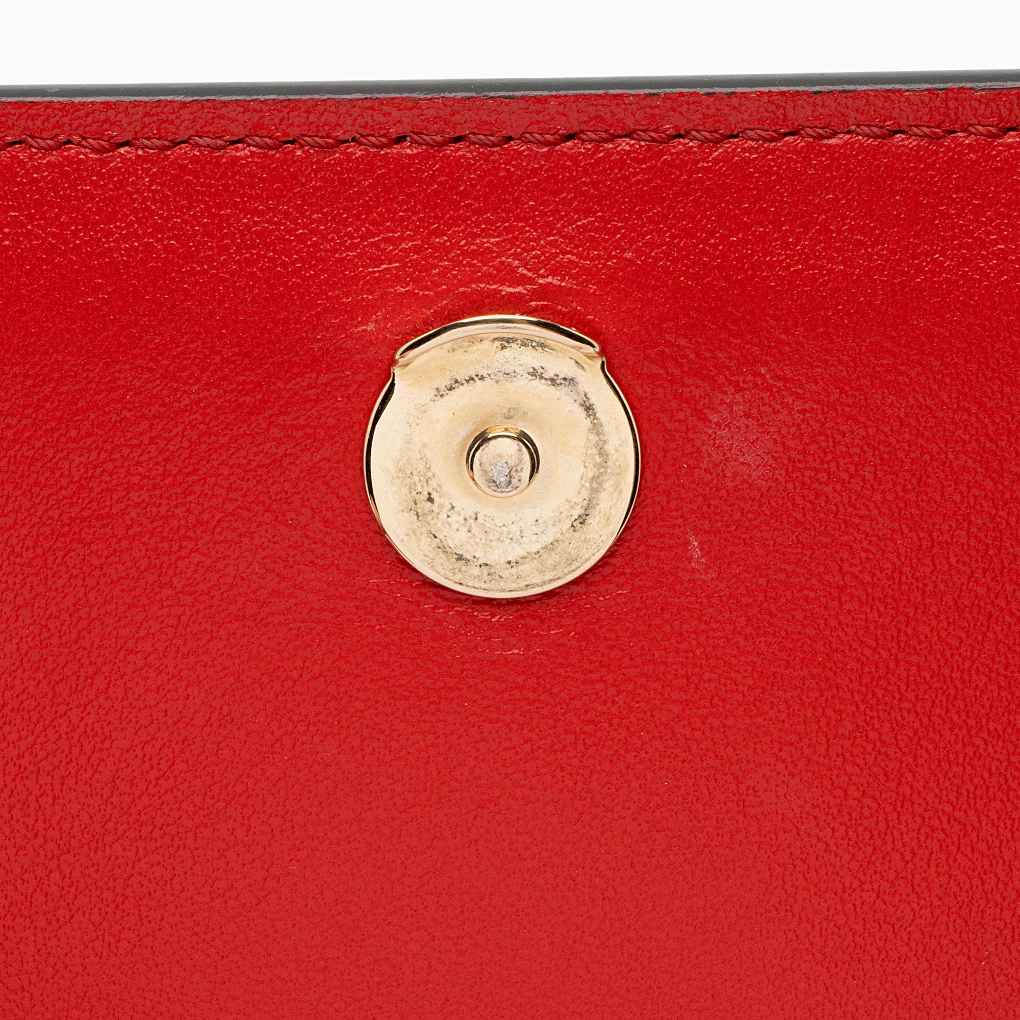 Christian Louboutin Leather Kraft Spikes Paloma Clutch (SHF-E2kWEn)