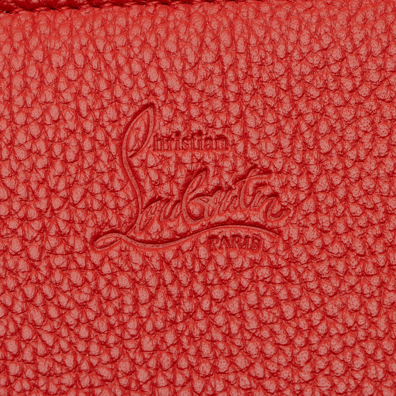 Christian Louboutin Leather Kraft Spikes Paloma Clutch (SHF-E2kWEn)