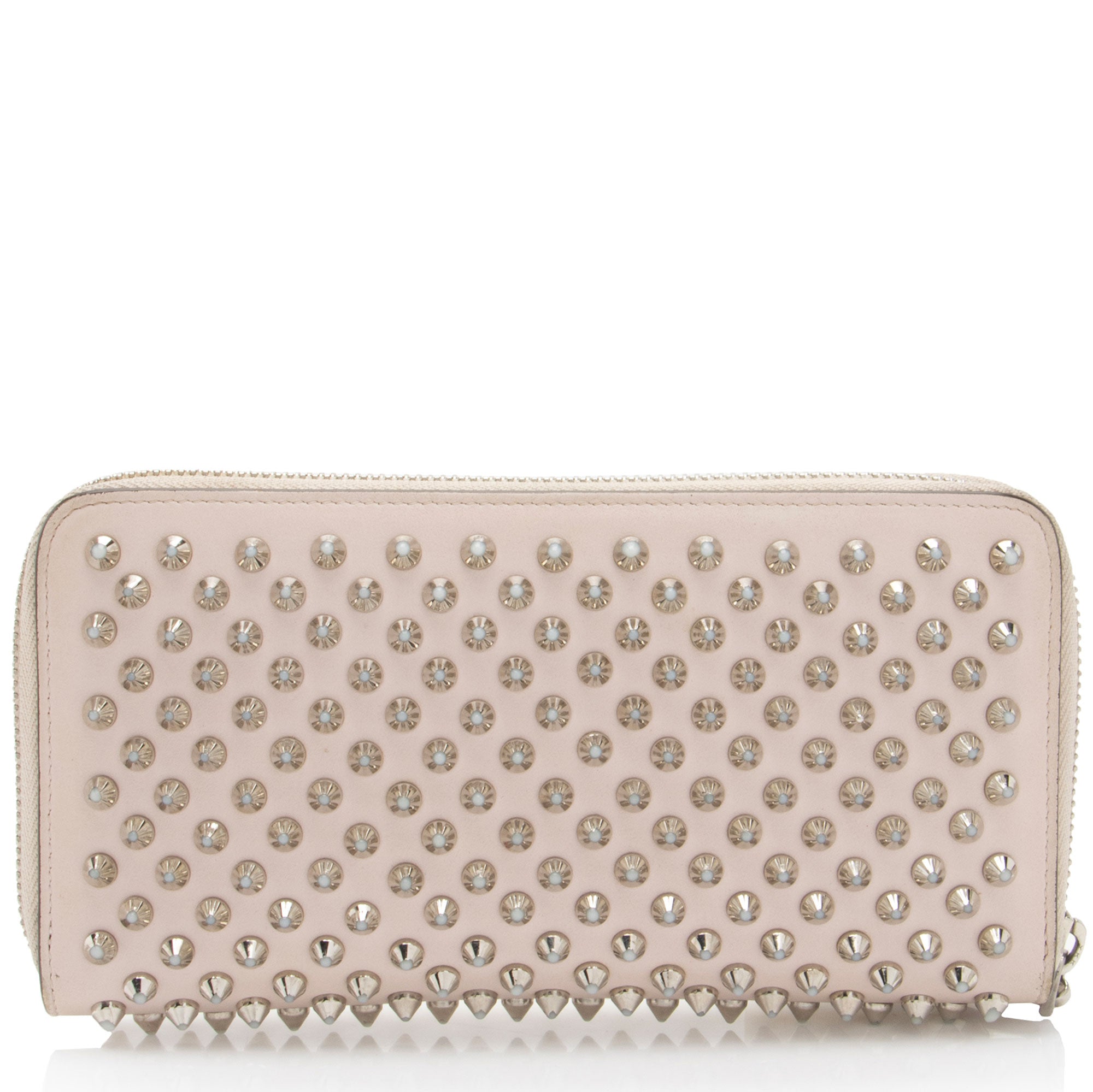 Christian Louboutin Leather Spiked Panettone Wallet