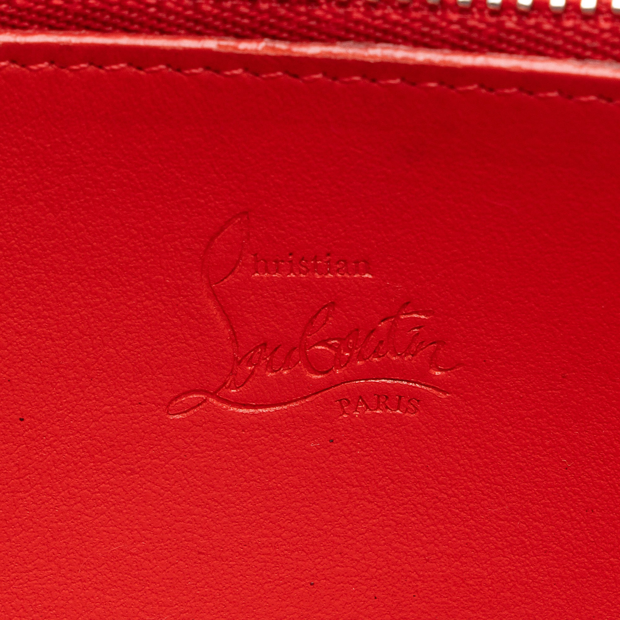 Christian Louboutin Leather Spiked Panettone Wallet