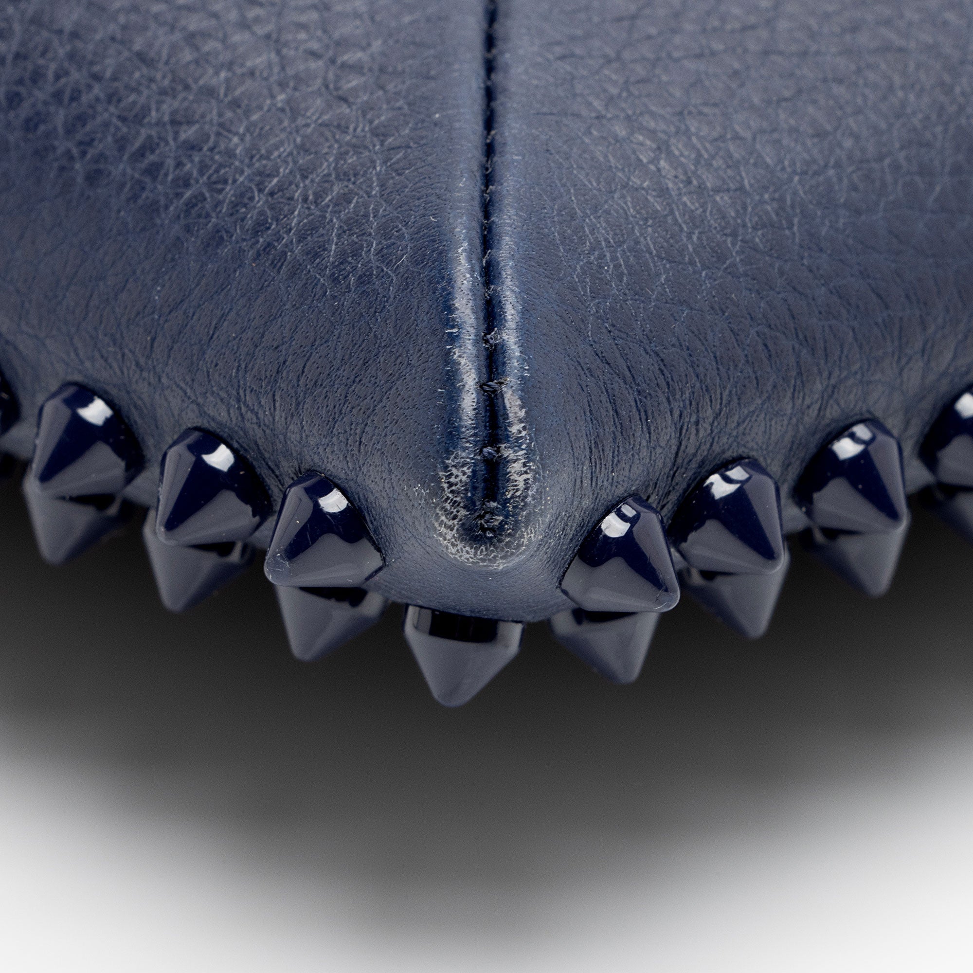 Christian Louboutin Leather Peter Spiked Clutch (SHF-MZw5Cf)