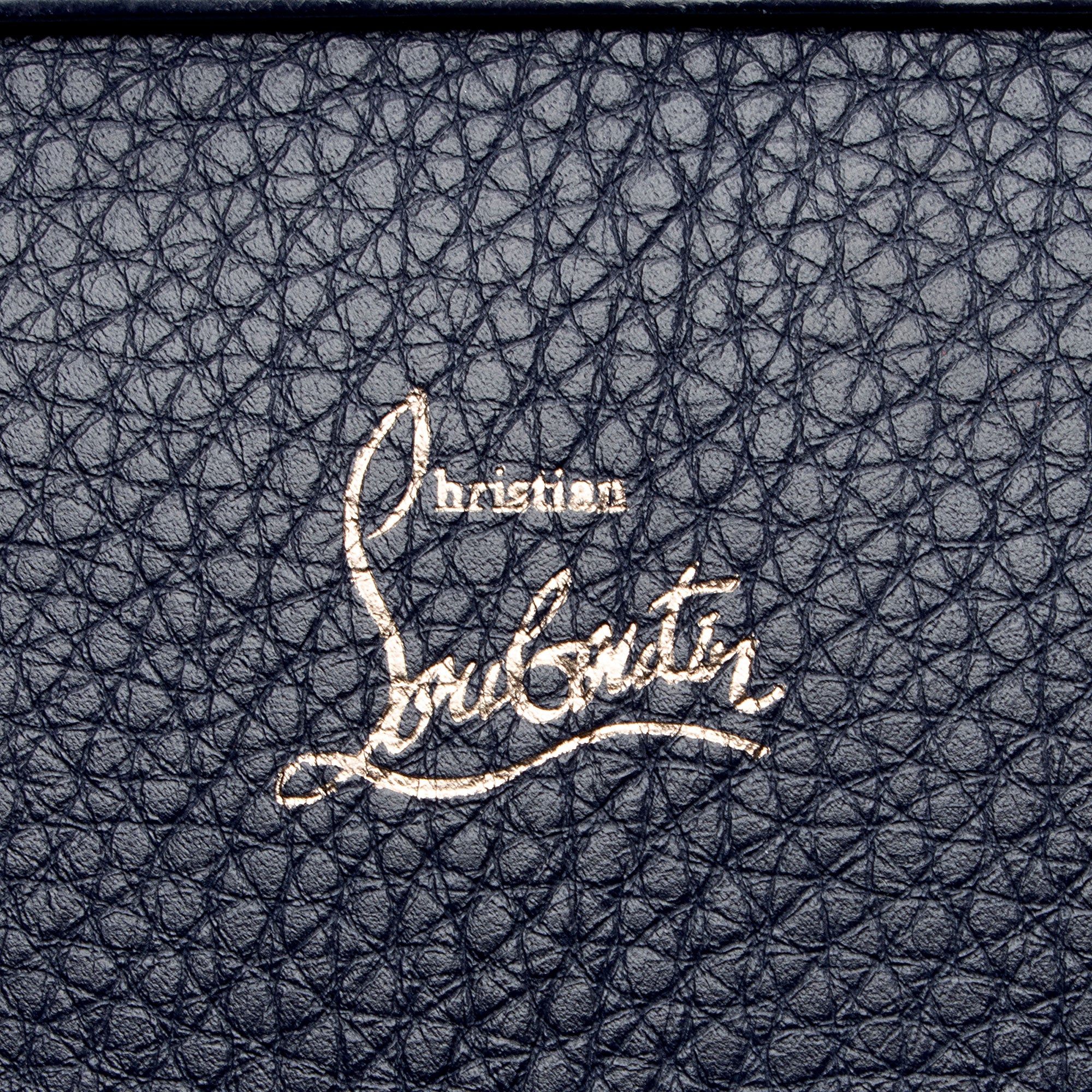 Christian Louboutin Leather Peter Spiked Clutch (SHF-MZw5Cf)
