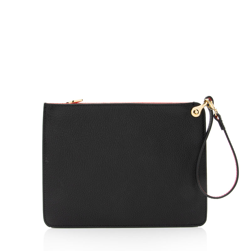 Christian Louboutin - Authenticated Clutch Bag - Leather Black for Women, Very Good Condition